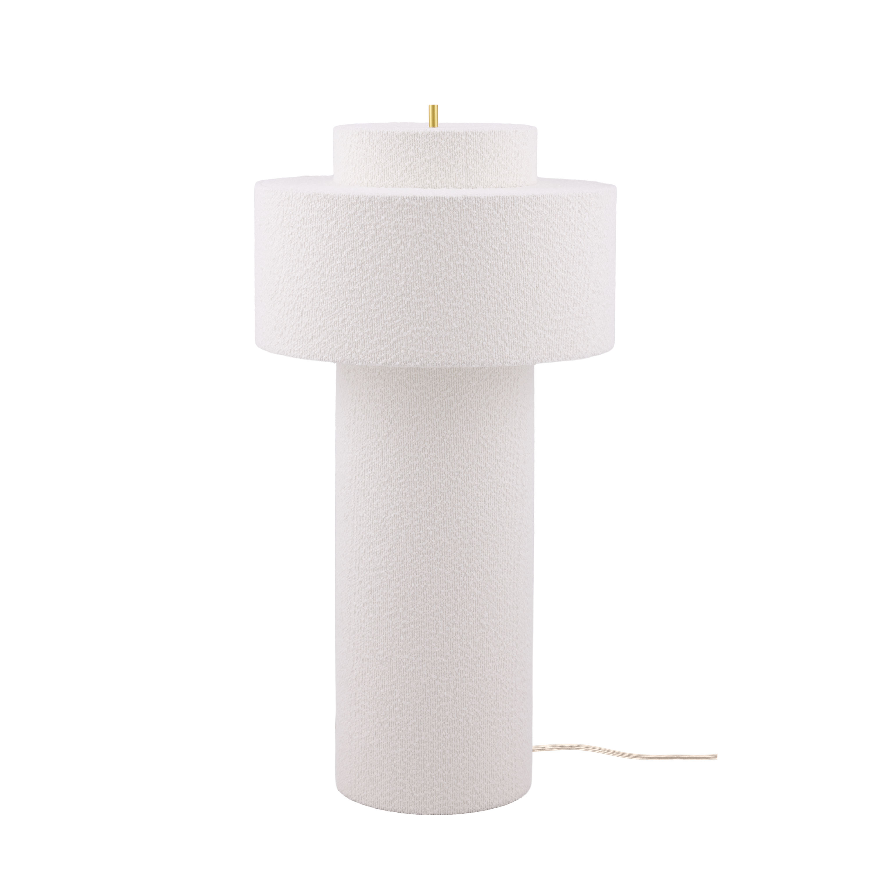 Noah Stehlampe Weißer Bouclé 45cm