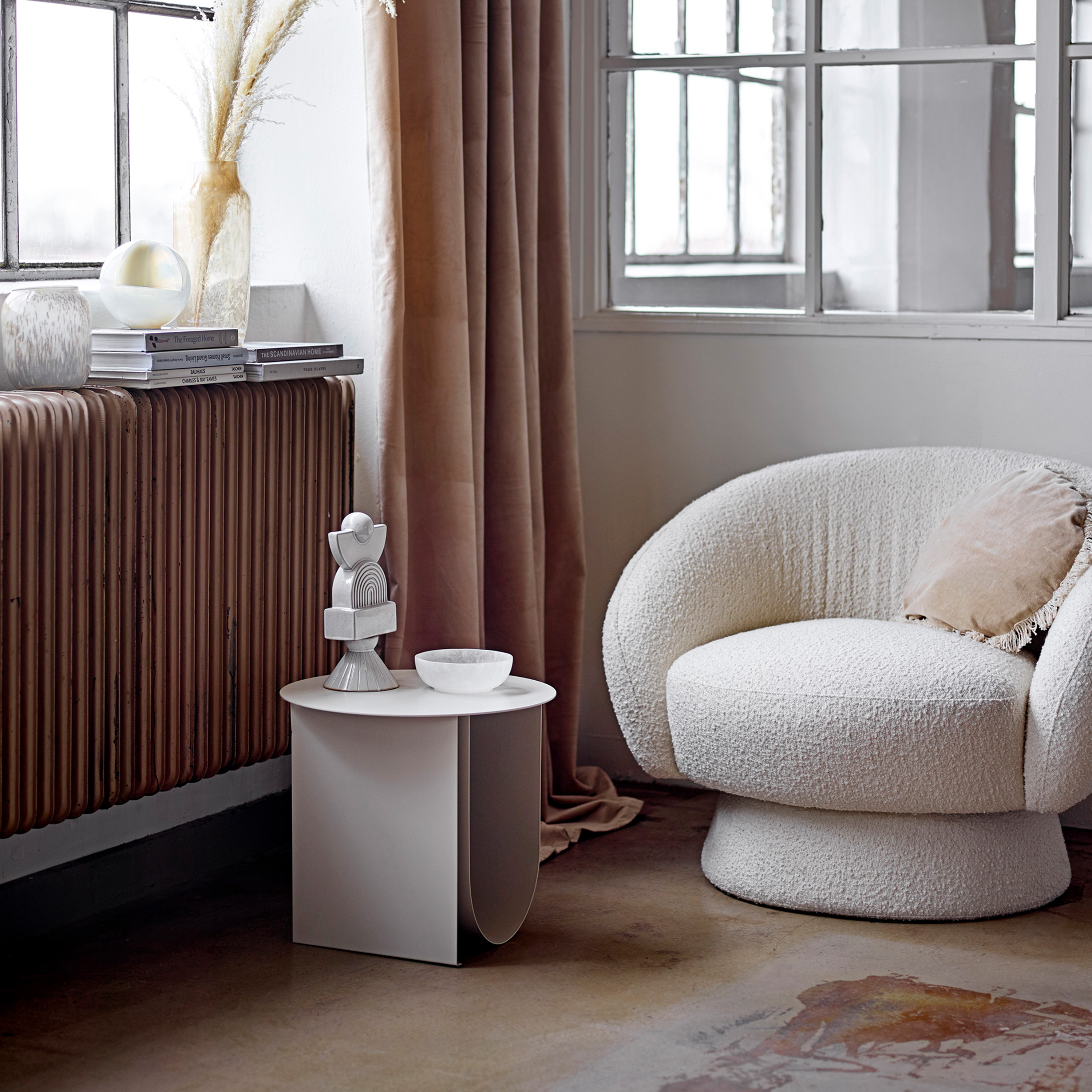 Bloomingville Cher Side Table Grey Ø43