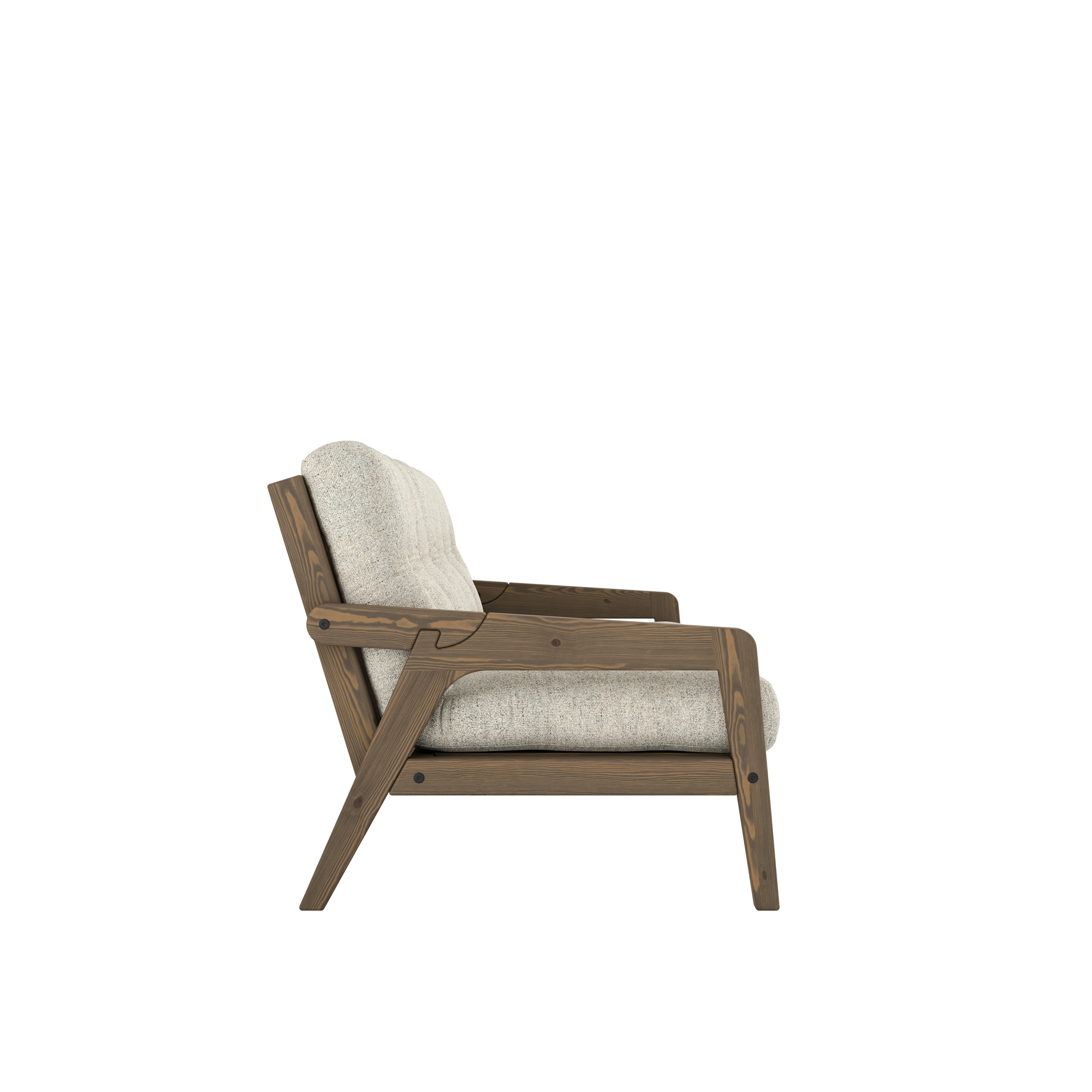 Karup Design Grab Bäddsoffa Carob Brown Lacquered/Soft Chalk 204cm