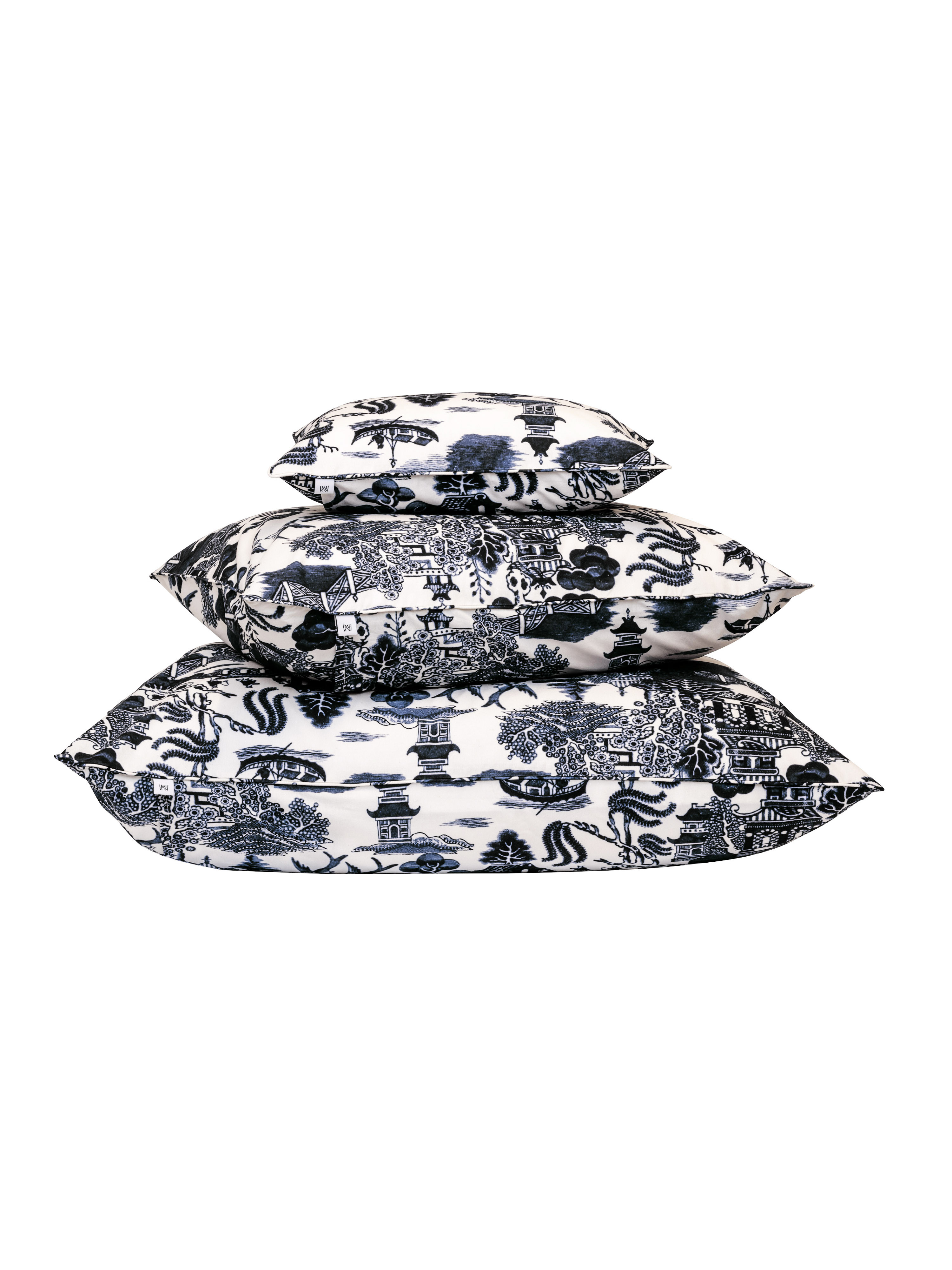 Mille Notti Willow Kissenbezug BIO Blau 50x90