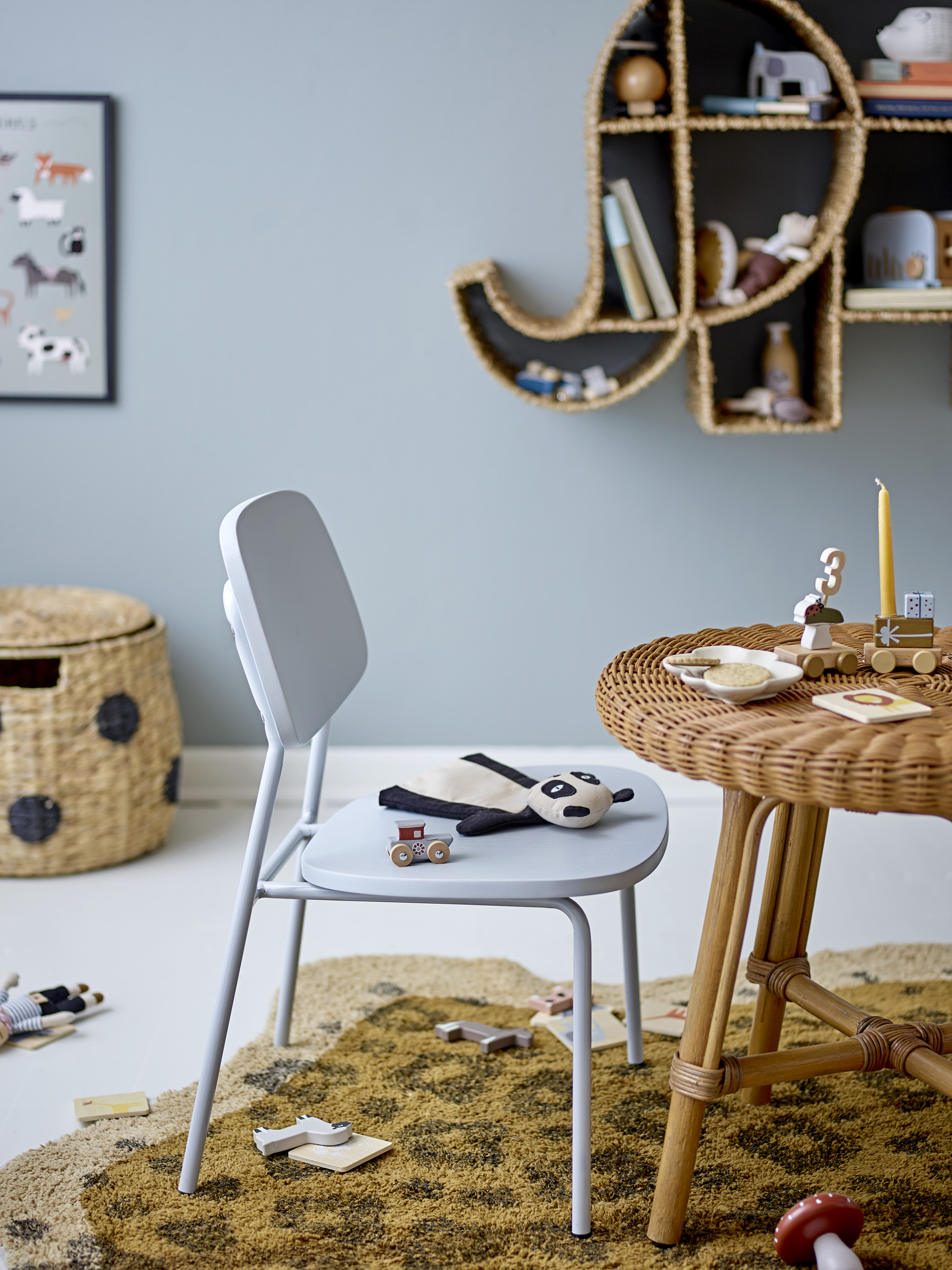 Bloomingville Gugga Stuhl Grau