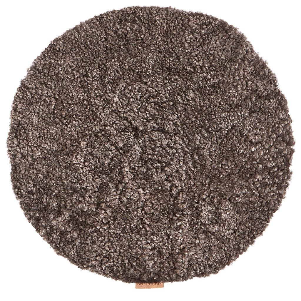 Shepherd - Ida Stuhlkissen Cappuccino Ø38 - Braun