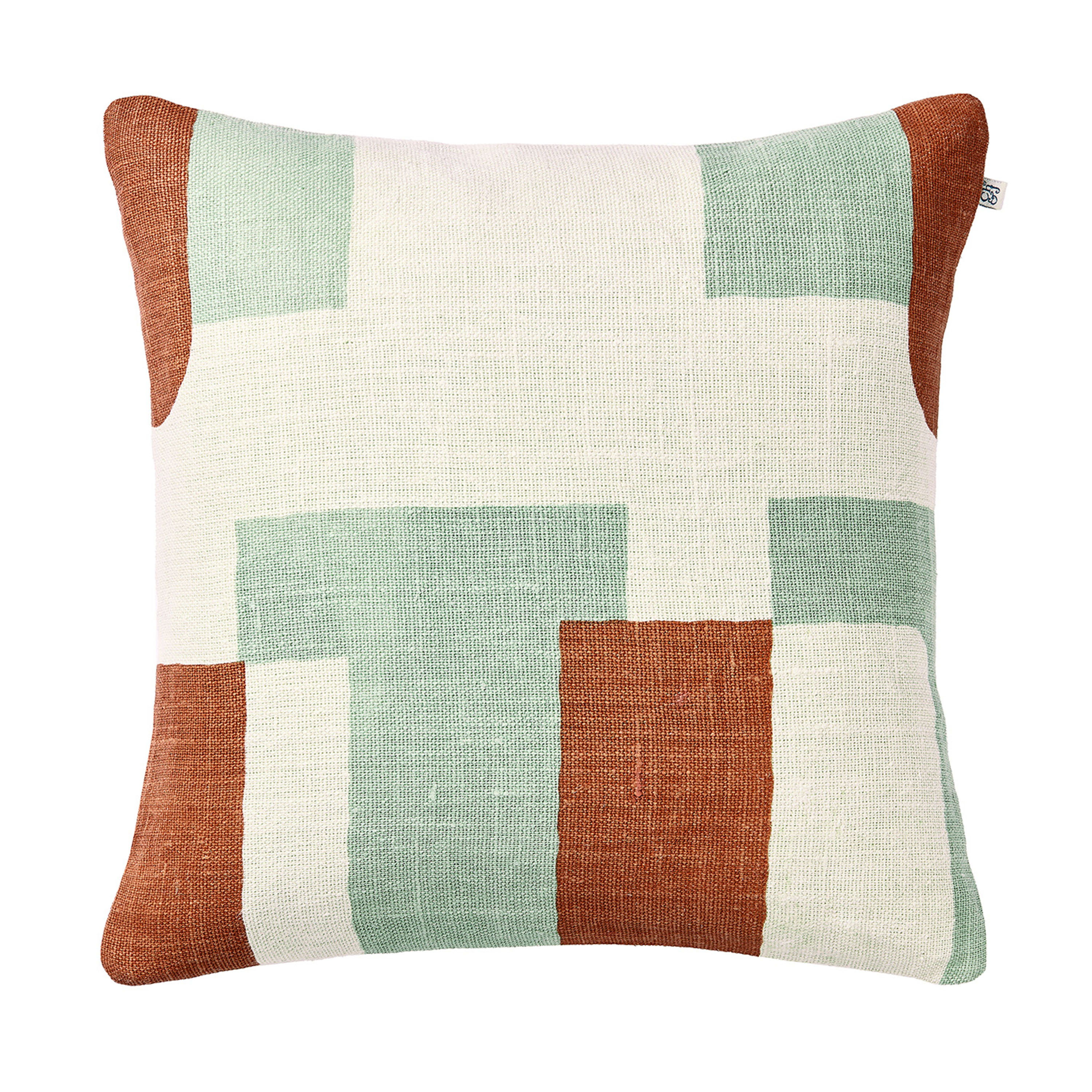 Jay Putevar Lin Apricot Orange/Aqua 50x50