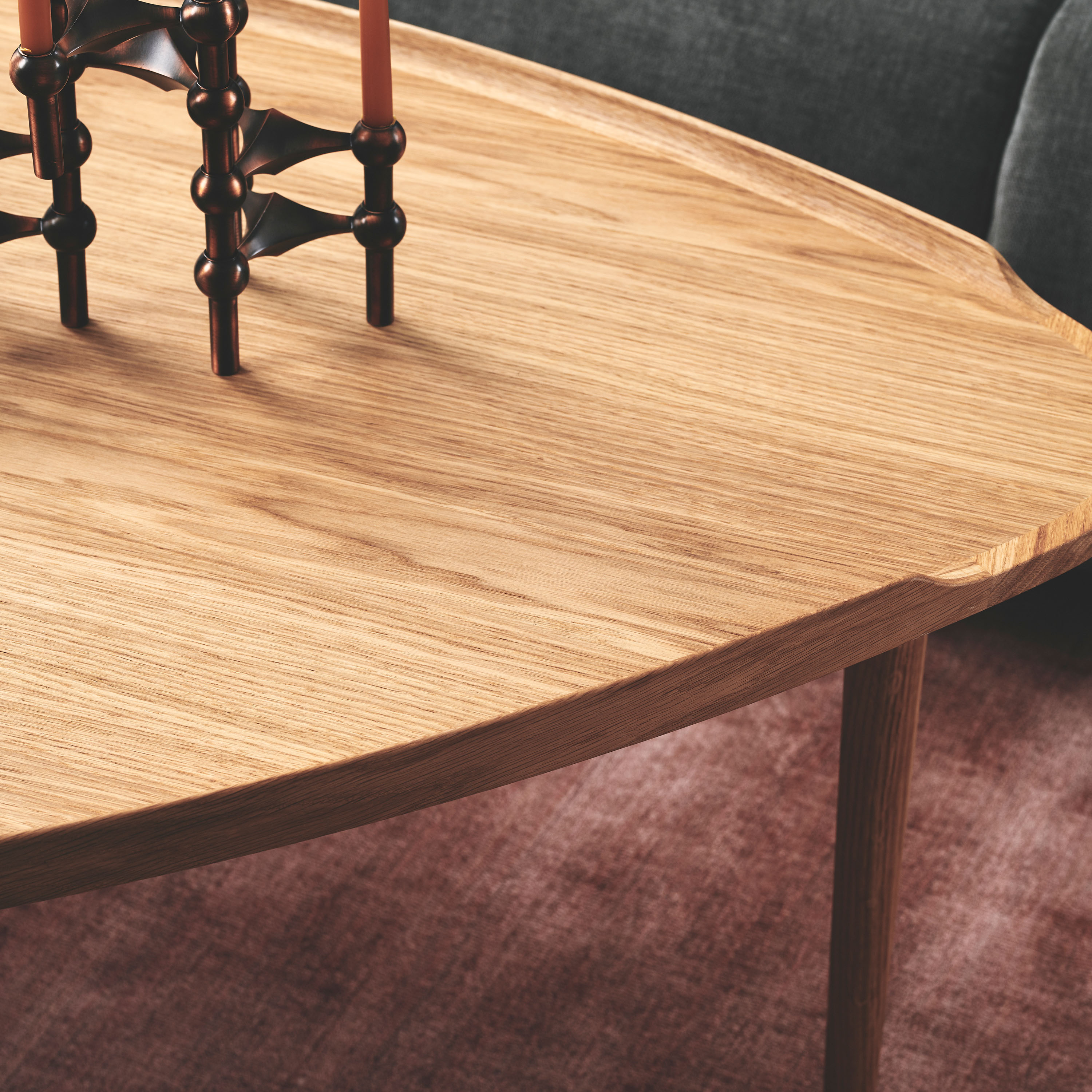 Aakjaer Furniture No.55 Sofabord Naturo ljet Eik Large