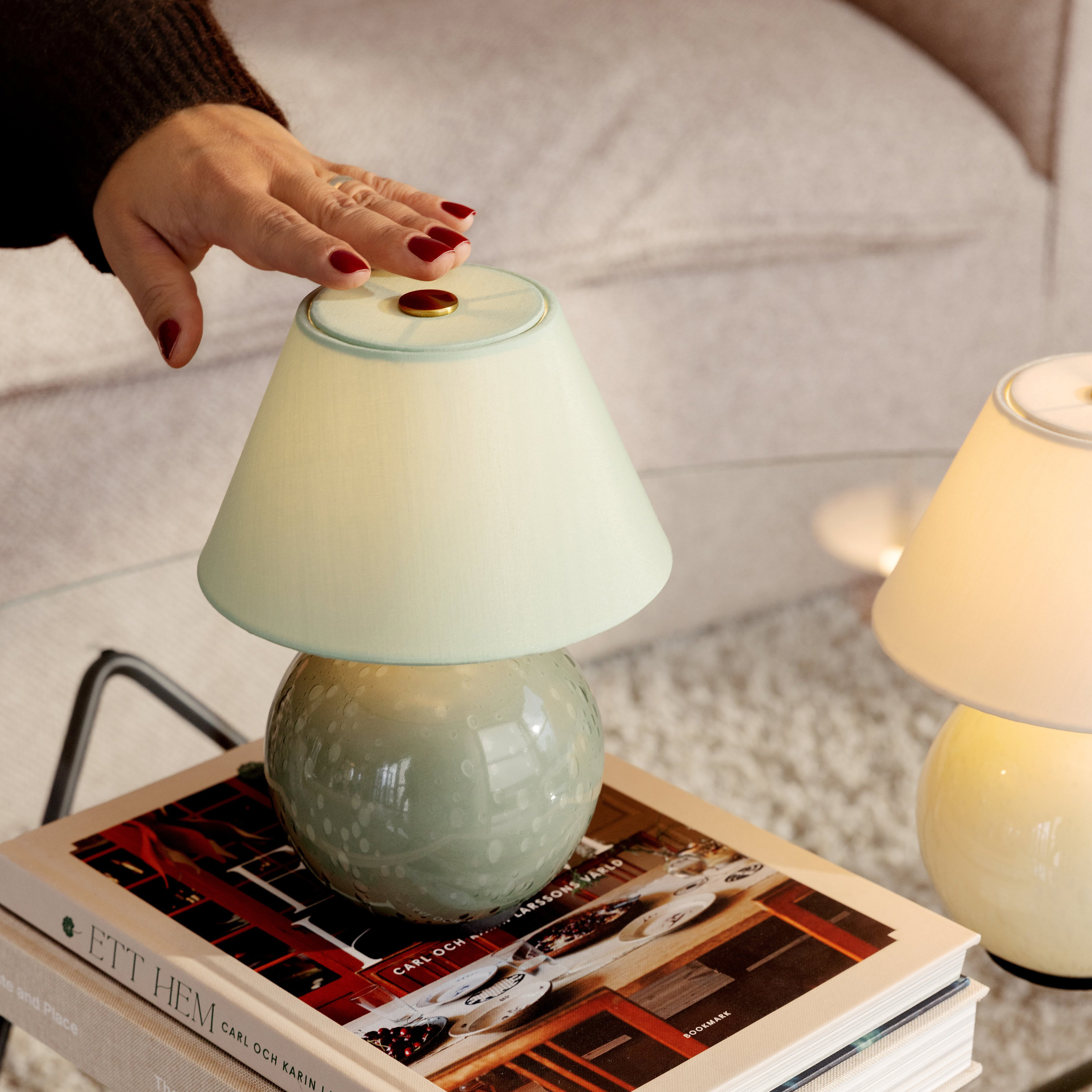 Globen Lighting Iris Siirrettävä Pöytävalaisin Vihreä 16 cm