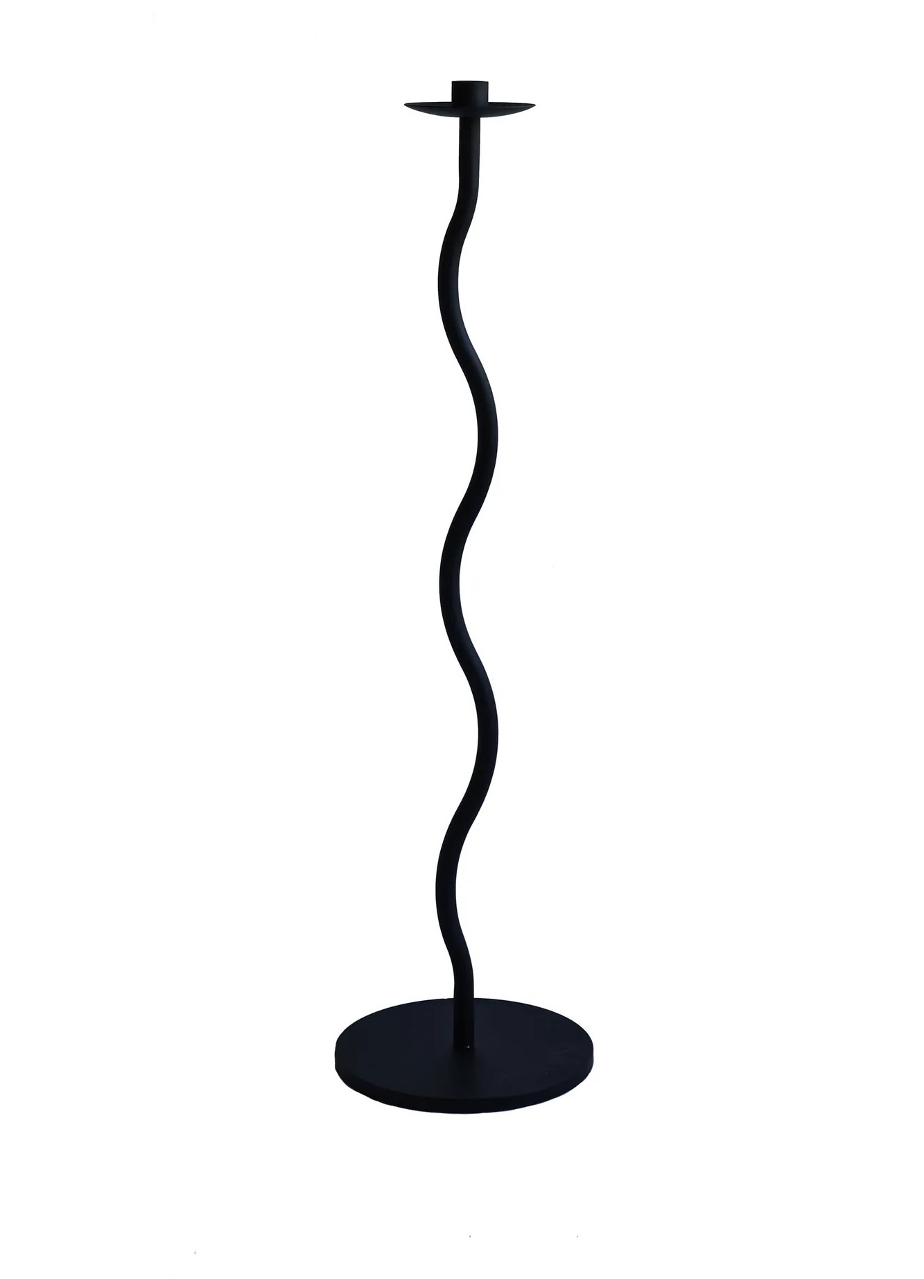 Cooee Design - Curved Bodenleuchter Schwarz 75cm - Kerzenständer