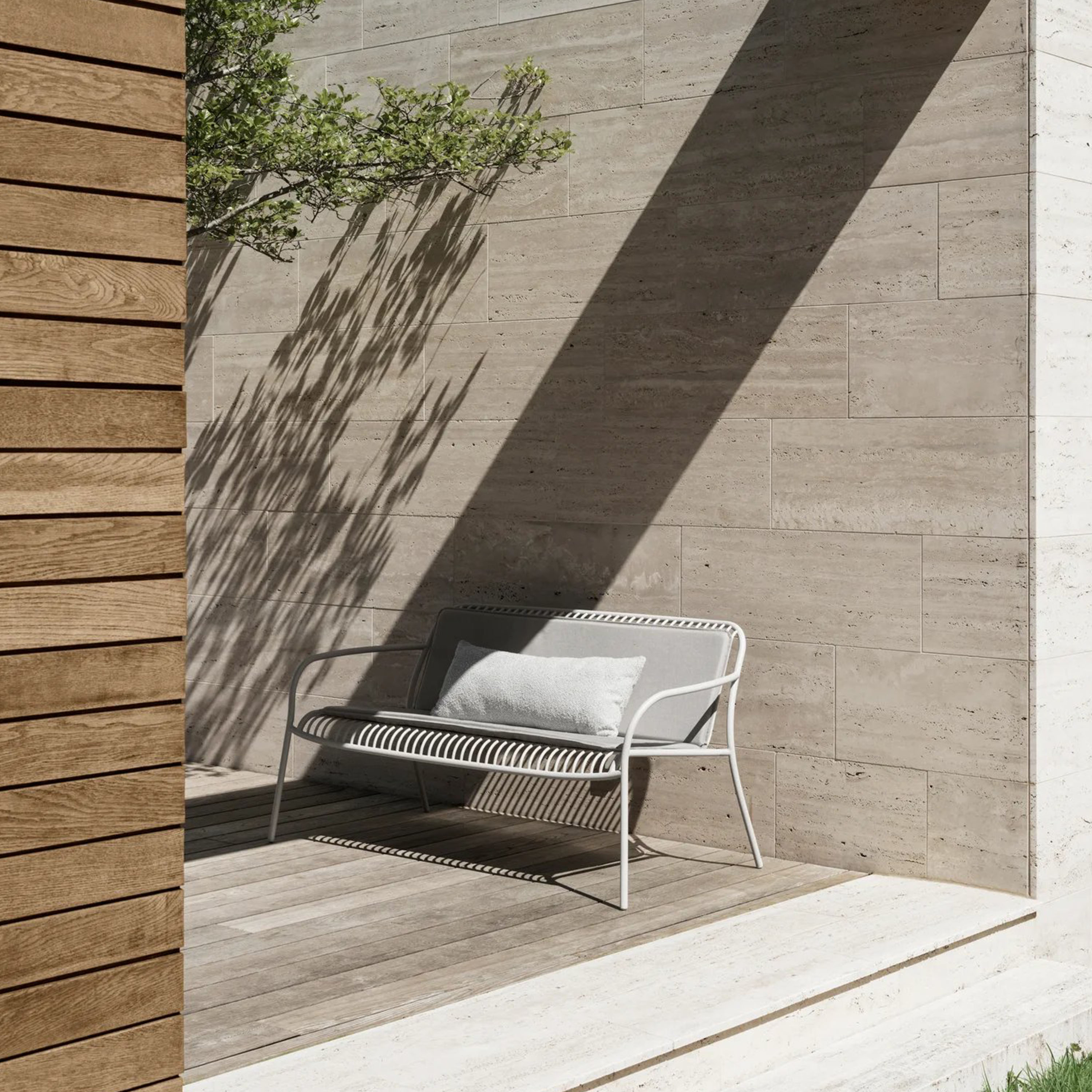 Blomus Yua Wire Utomhus Loungesoffa Silk Gray