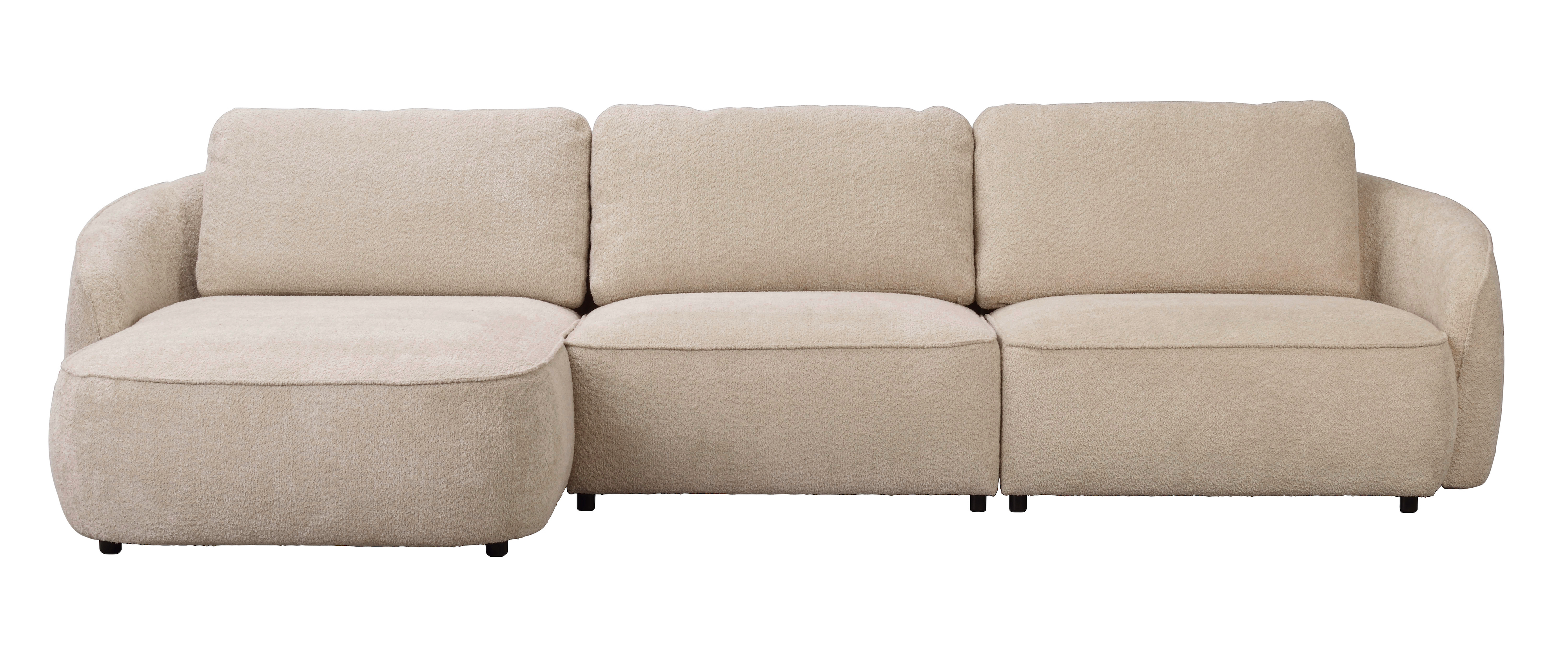 Norris 4-Sitzer Sofa Chaiselongue Links Hellbeige 319cm
