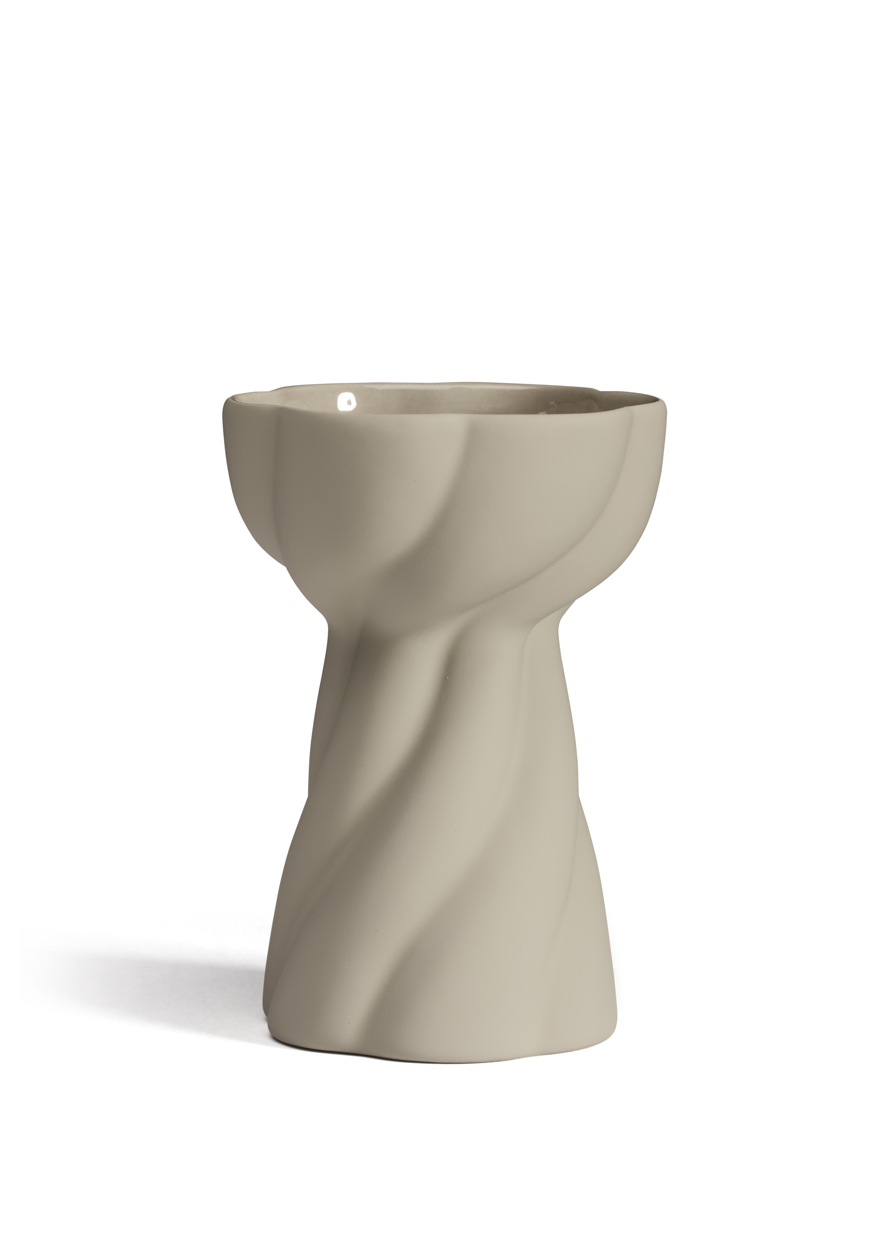 Twist Bulb Vas Sand 12cm