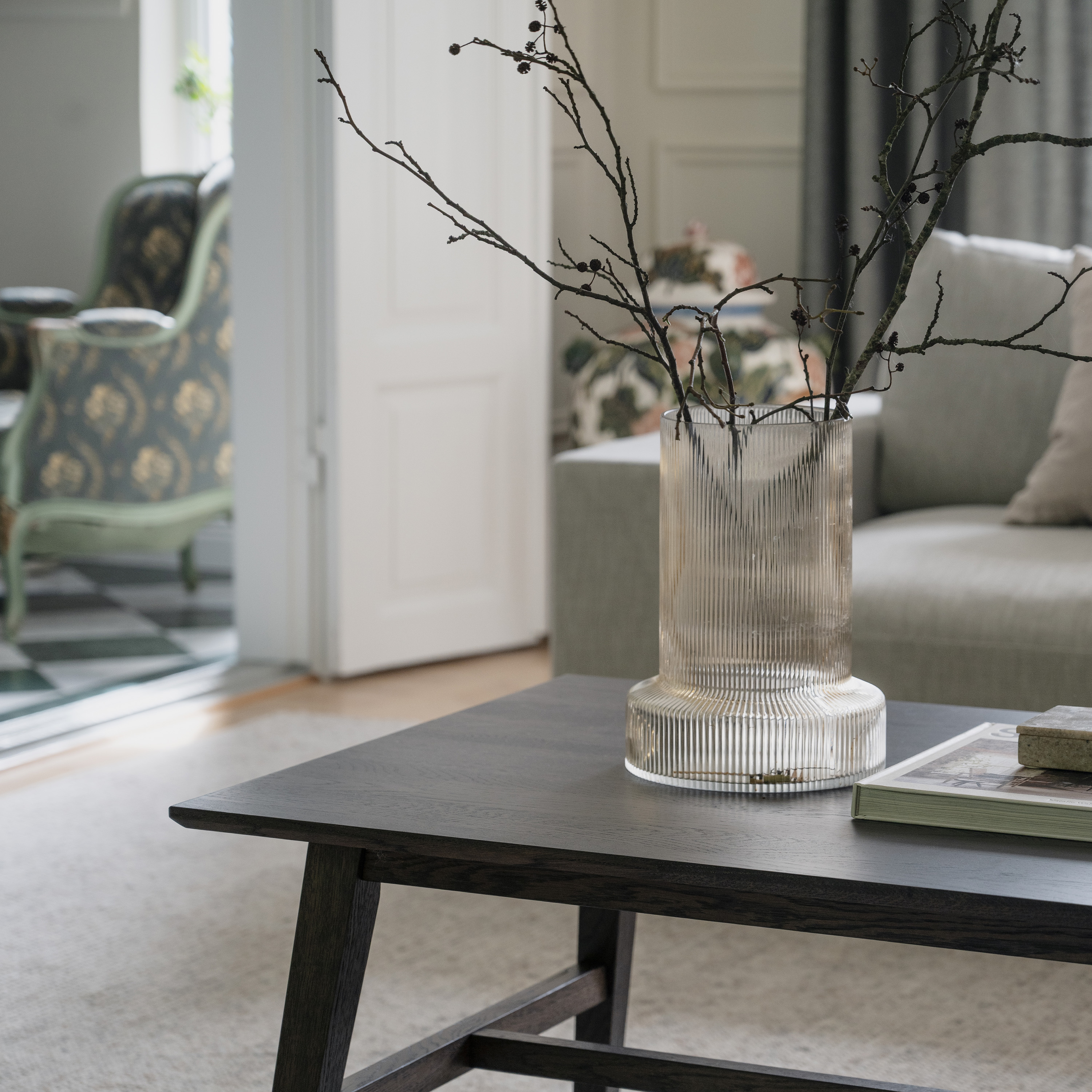 Rowico Home Filippa Soffbord Mörkbrun Ek 130x70