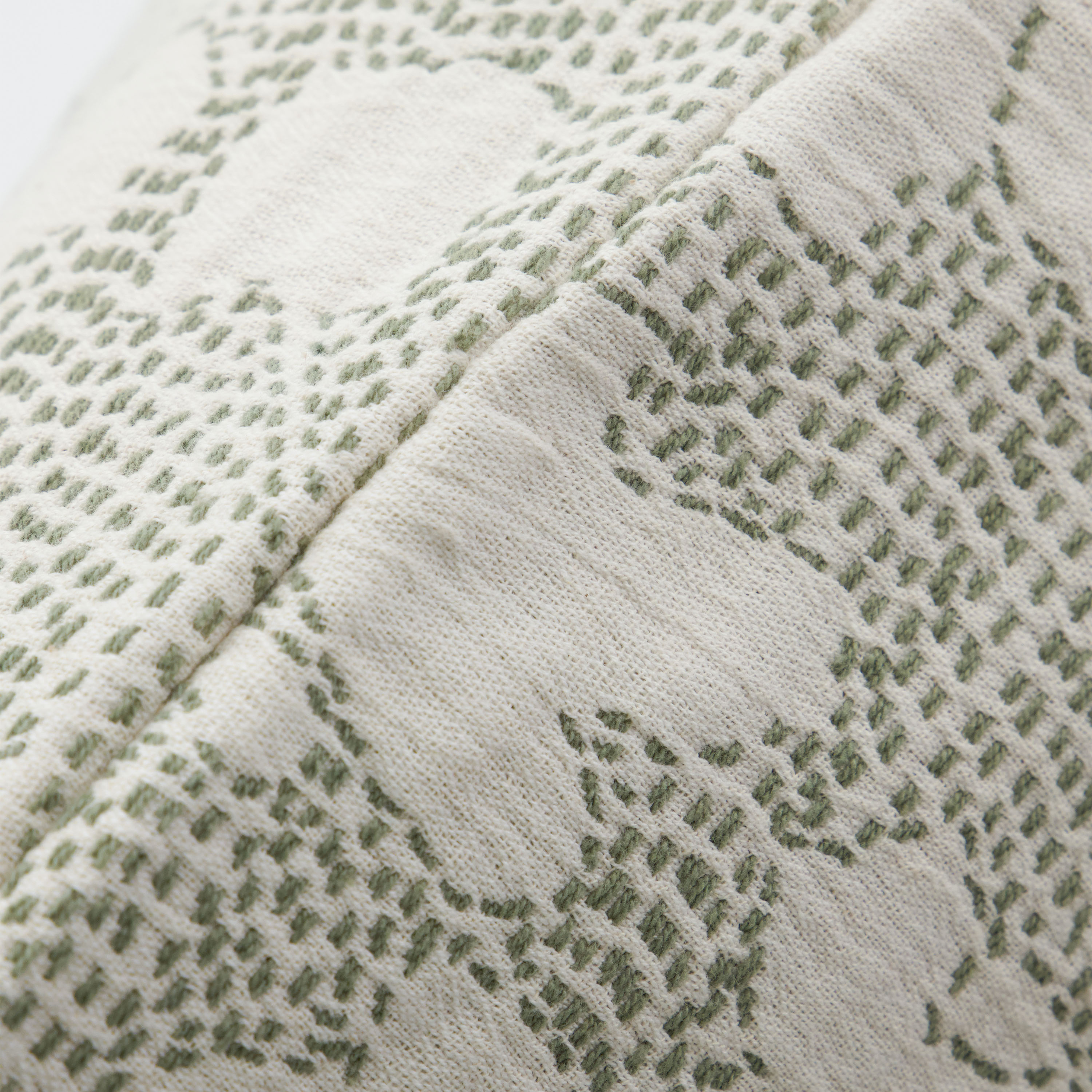 House Doctor Mori Pyntepute Off-White/Khaki 50x50