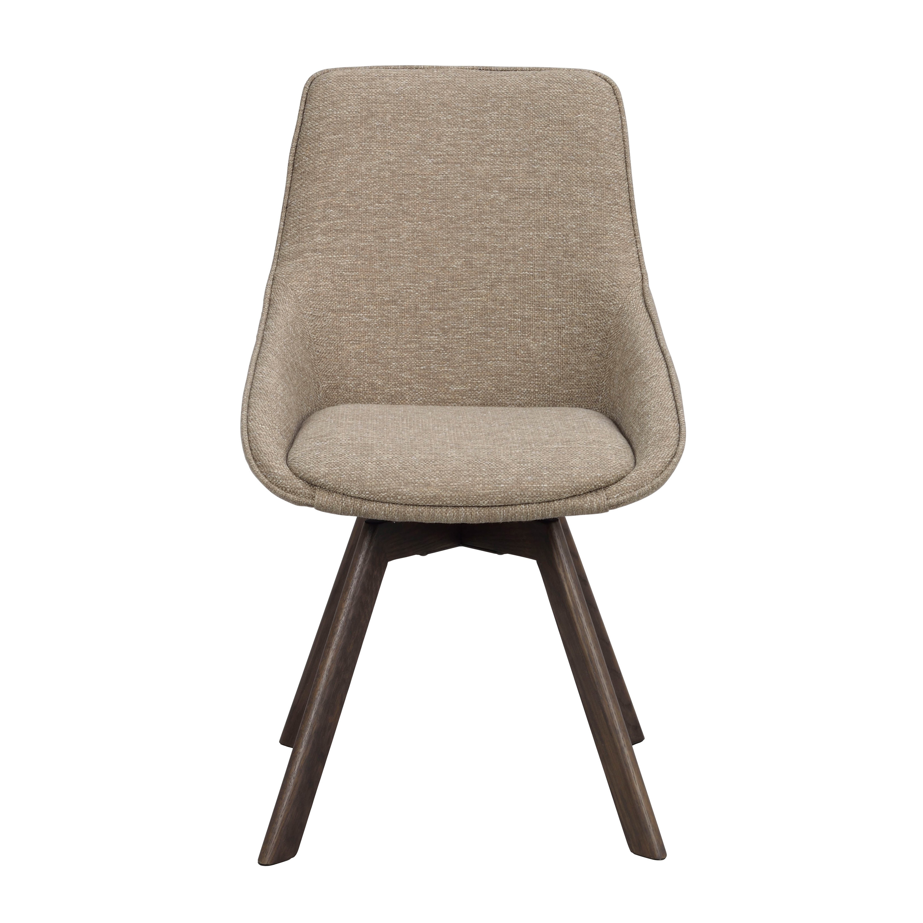 Rowico Home Alison Esszimmerstuhl Dunkelbeige/Braune Eiche