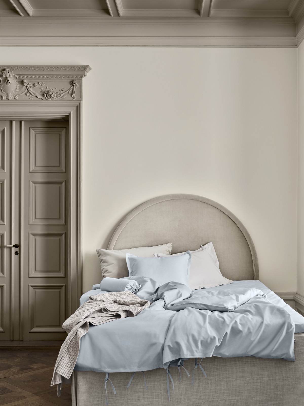 Mille Notti Satina Örngott Ljusblå 50x90