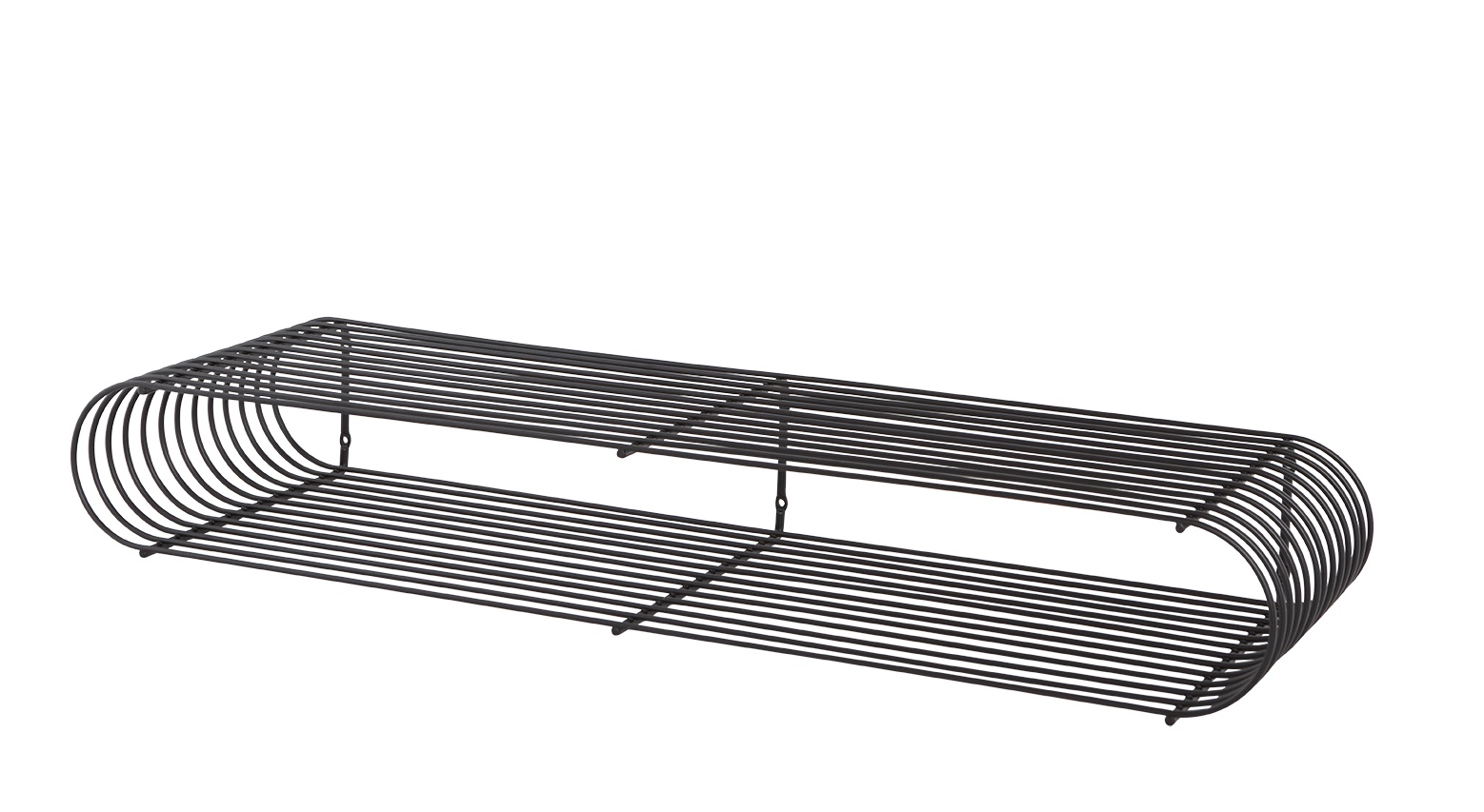 AYTM - Curva Vägghylla Black 80cm - Svart
