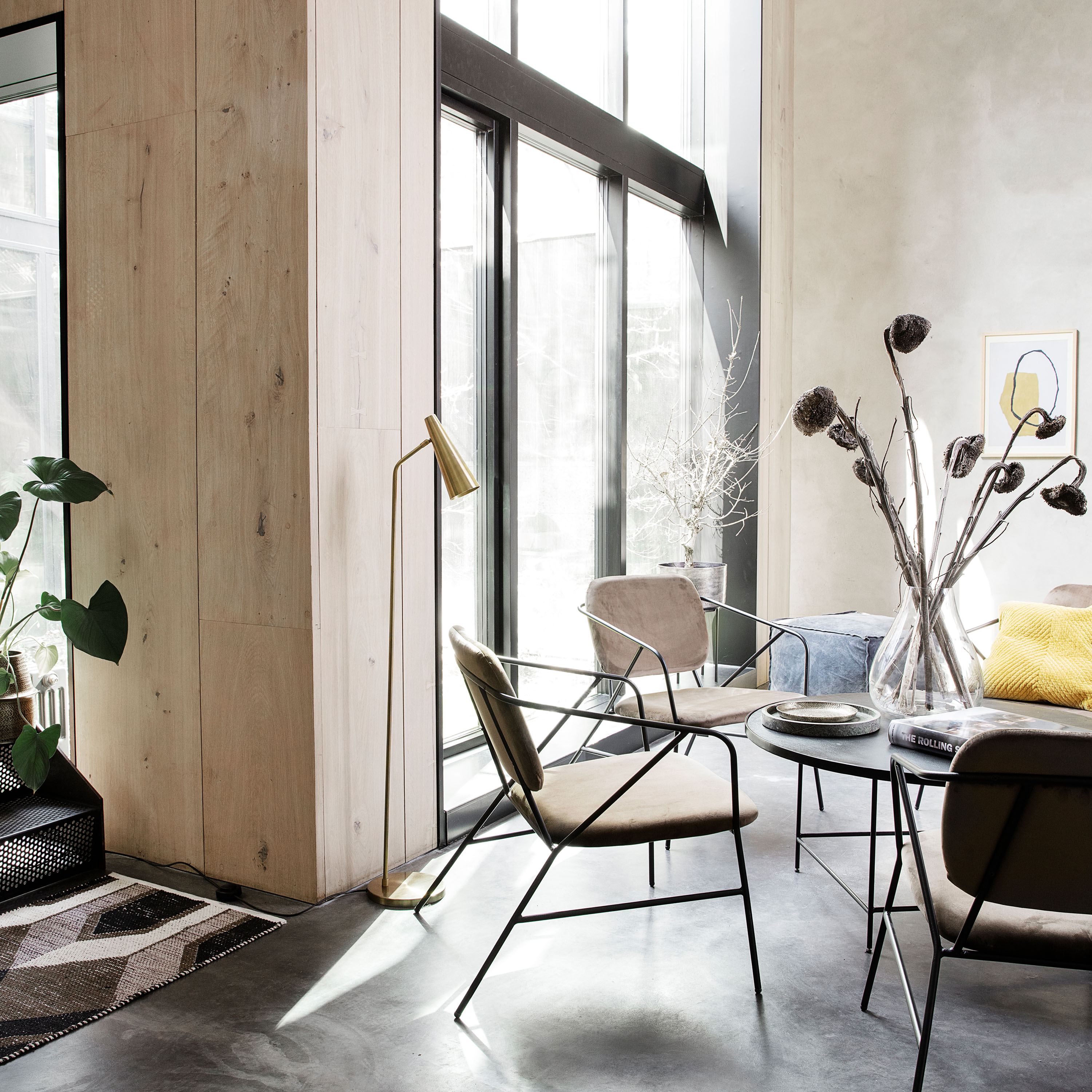 House Doctor Precise Gulvlampe Messing 124 cm