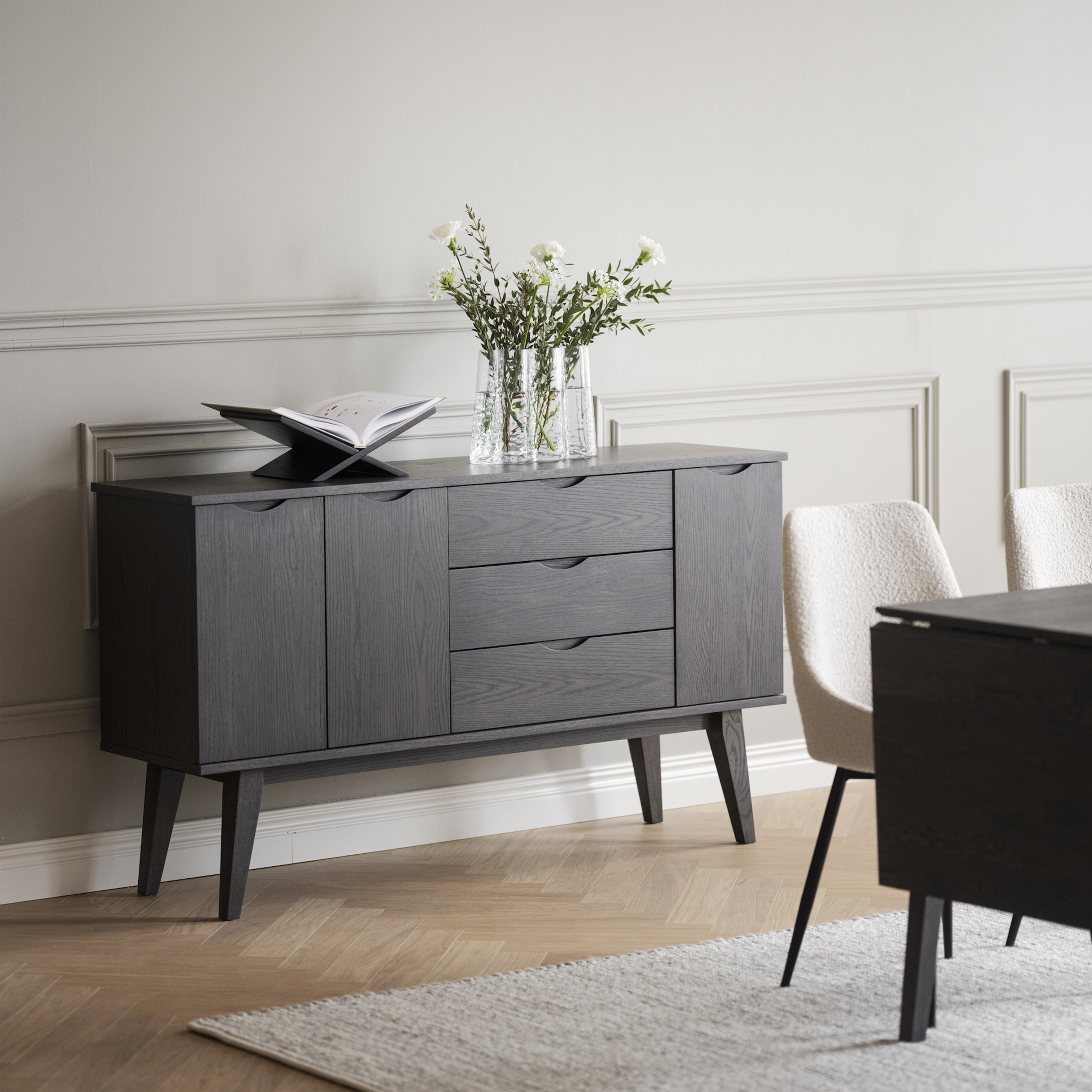 Rowico Home Filippa Sideboard Dunkelbraun 150cm