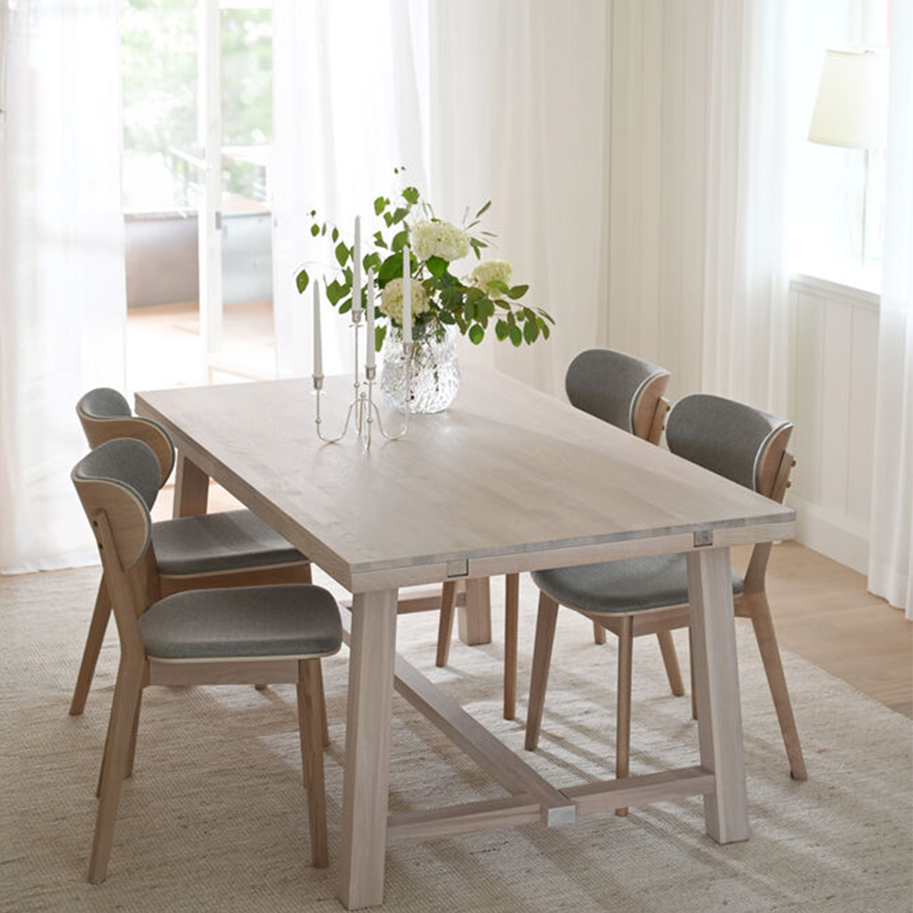 Rowico Home Brooklyn Matbord Vitpigmenterad Ek 170cm