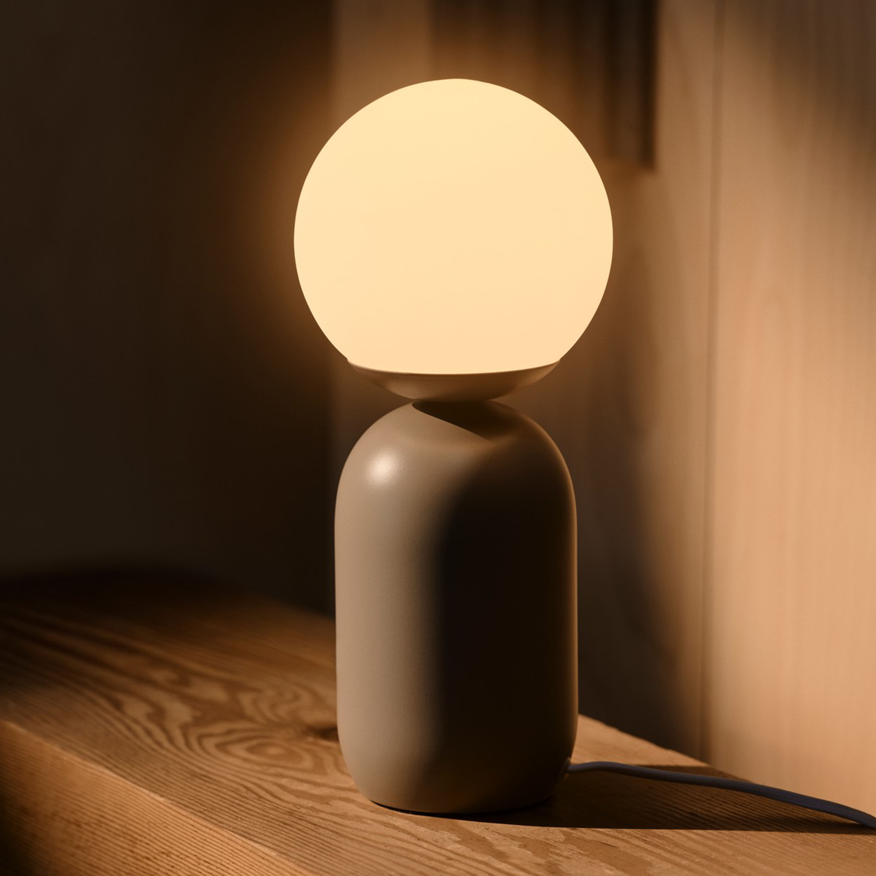 Nordlux Notti Bordlampe Lys Brun 34cm