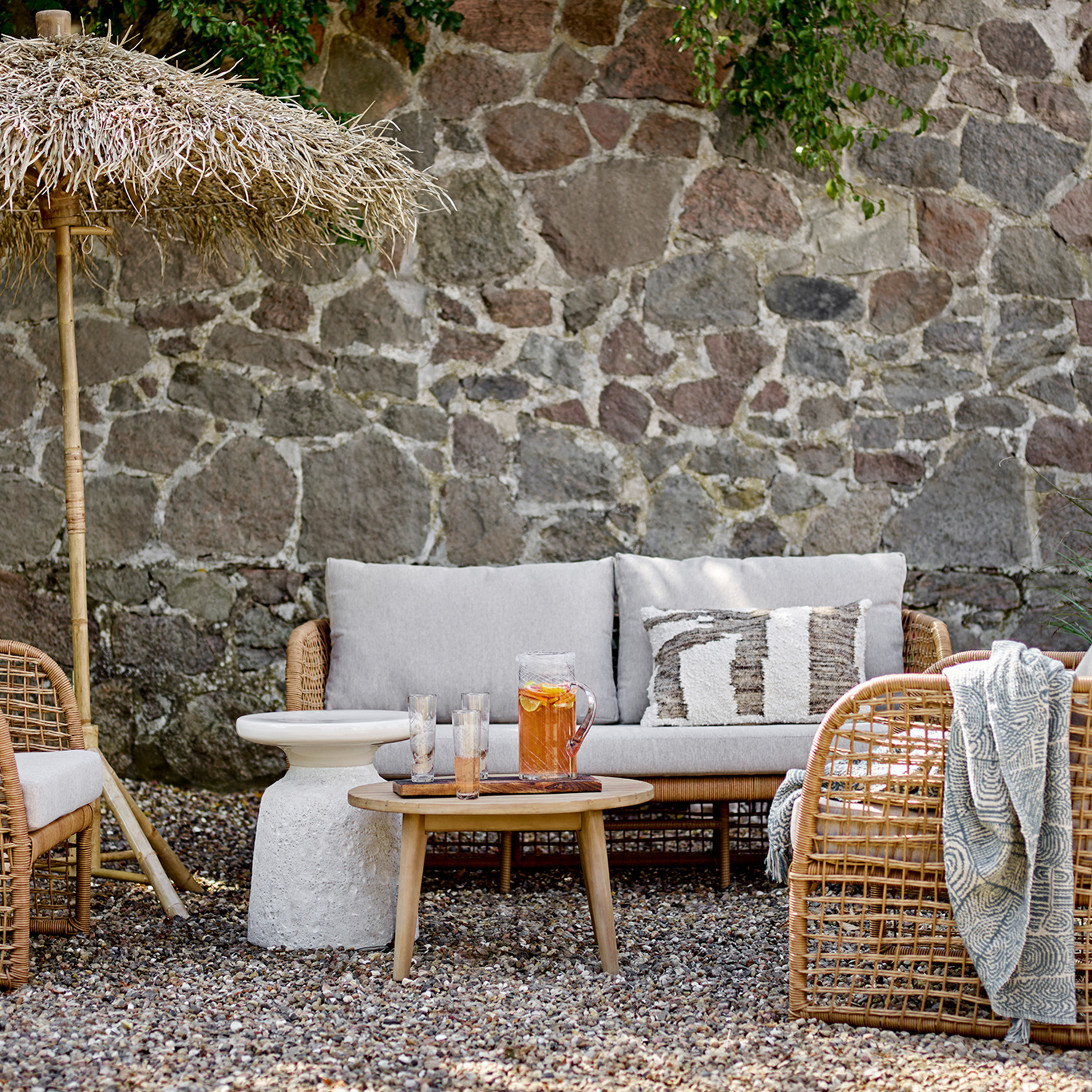 Bloomingville Penzano Sofa Nature 164cm