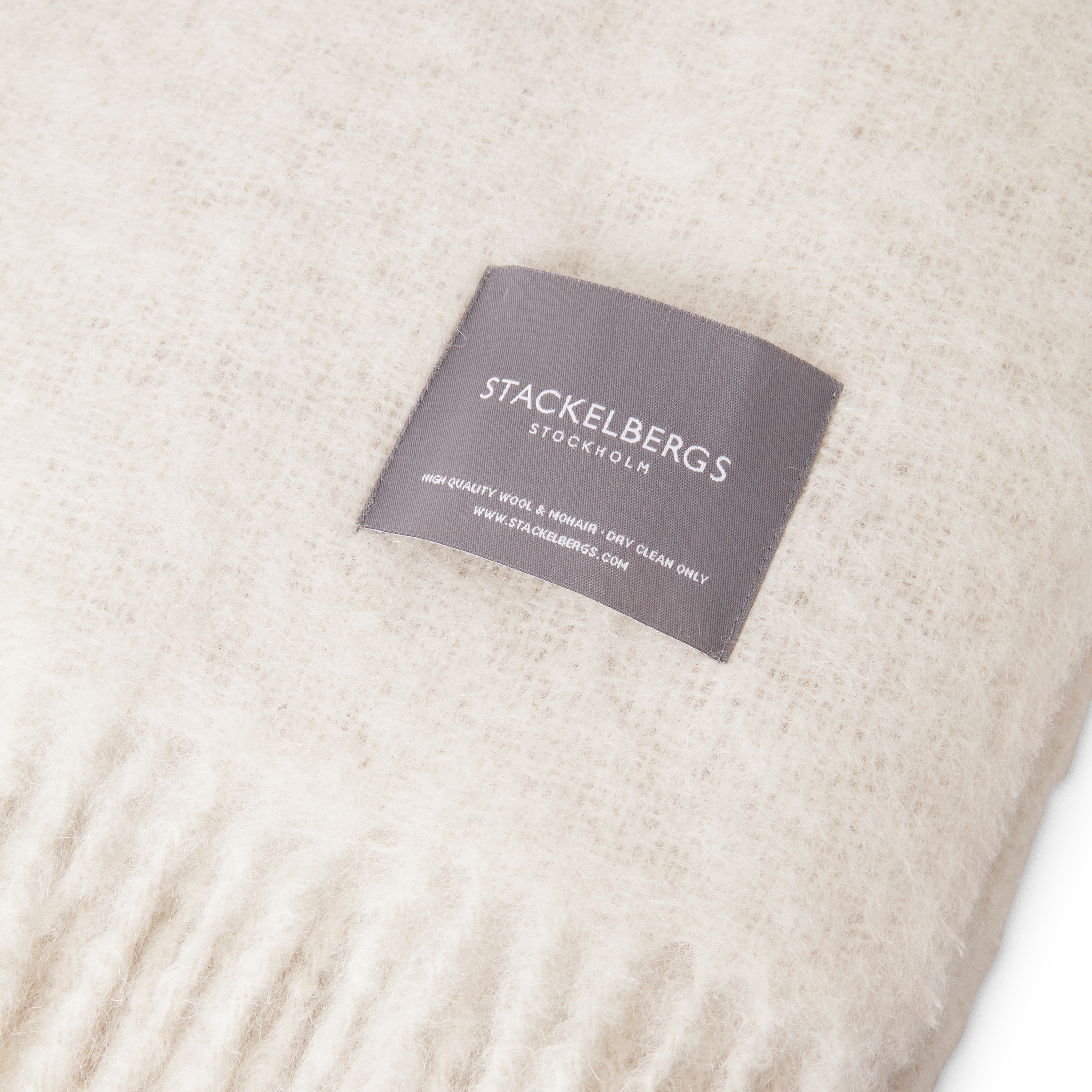 Stackelbergs Mohair Pläd Reflection White