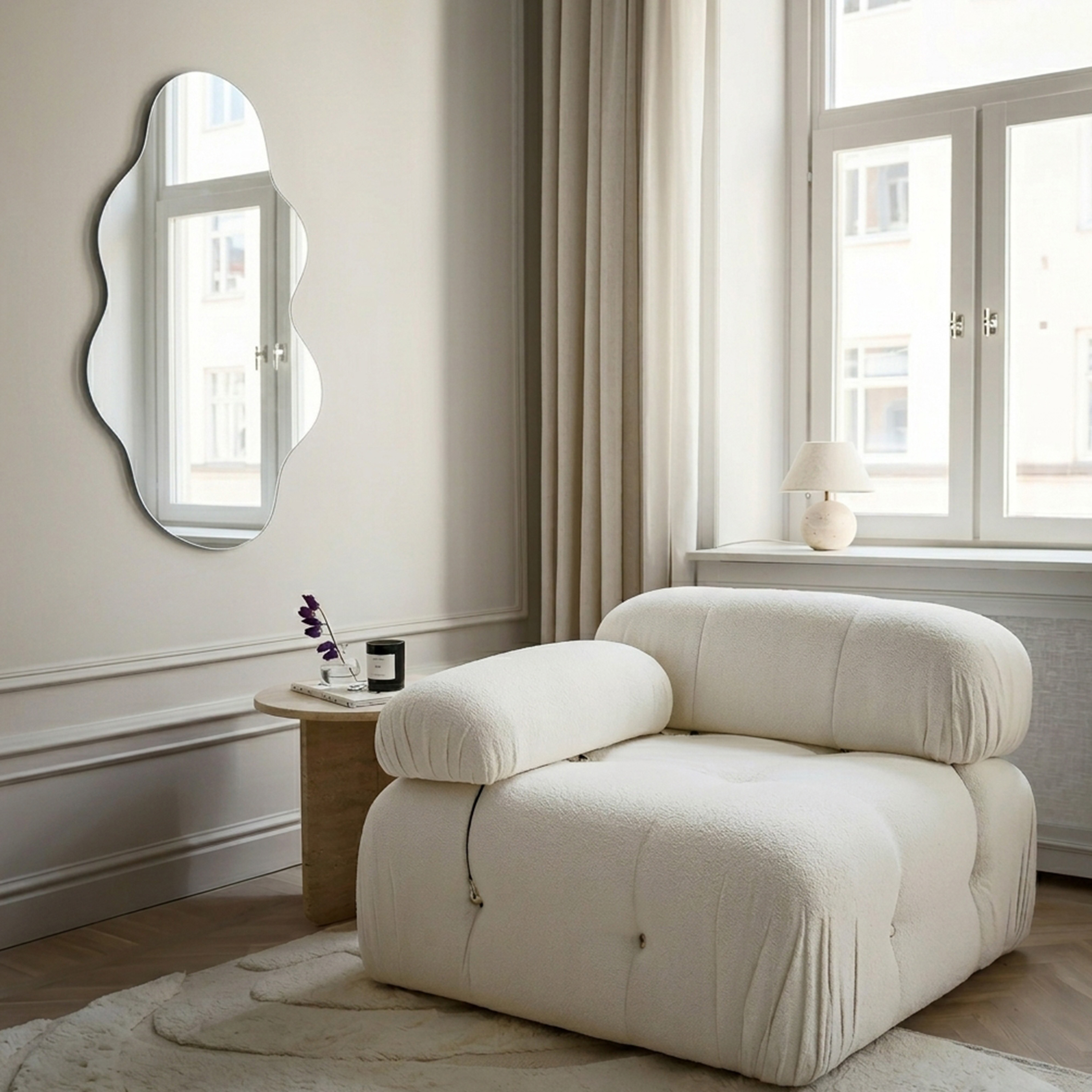 Sleepo Collection Santorini Wave Spegel 70x40