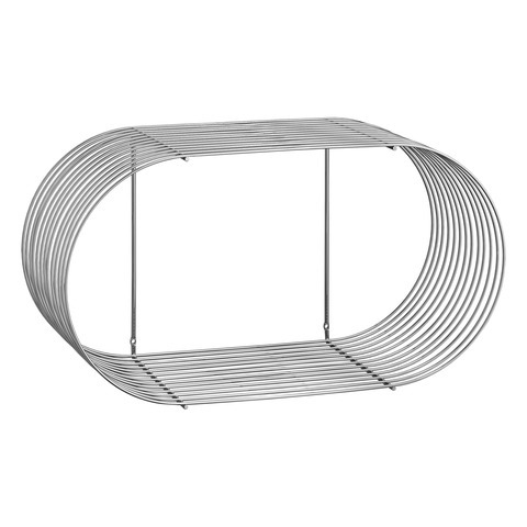 Curva Wall Shelf Silver 61cm
