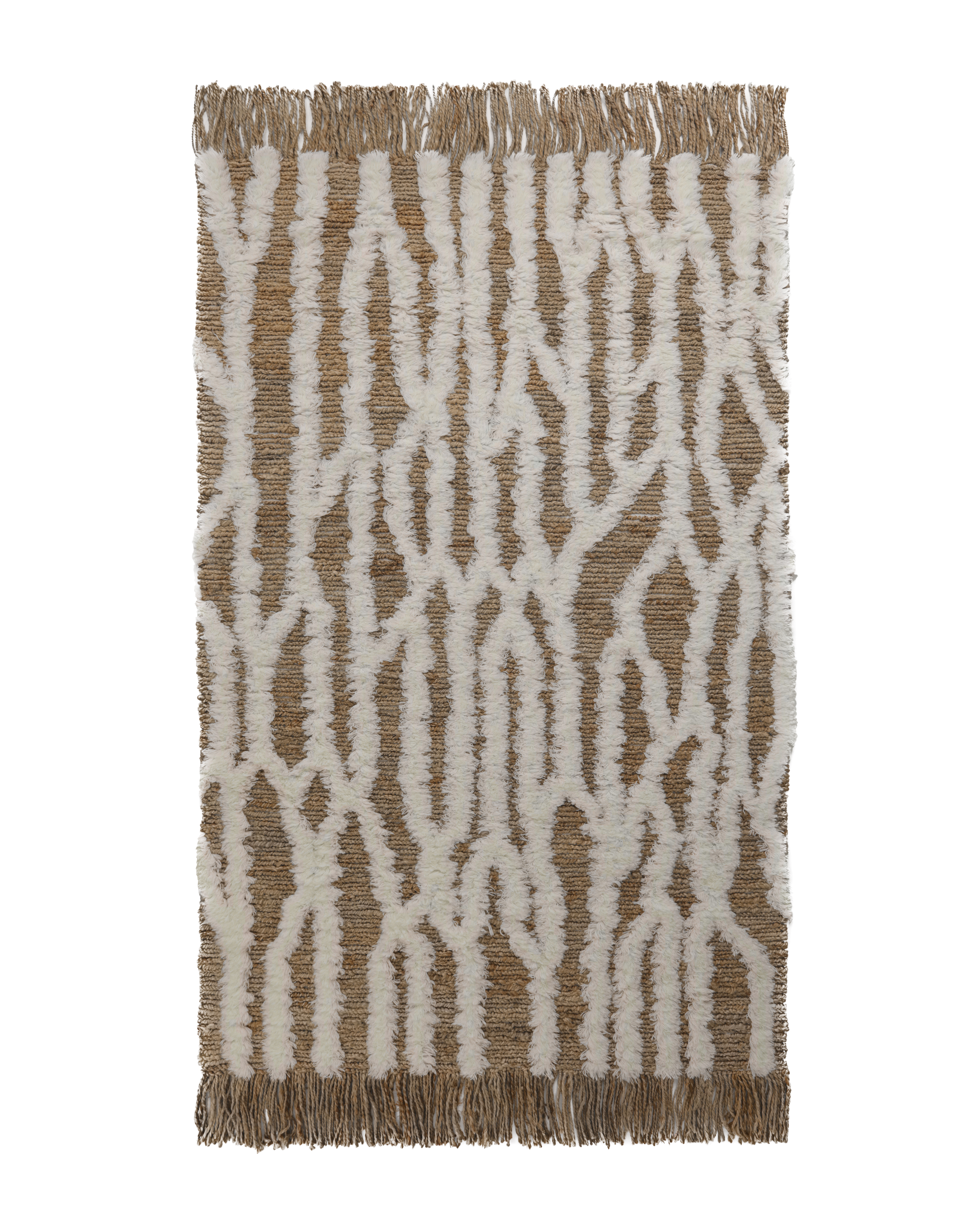 Wahl Jute/Ullmatta Brown/Offwhite 200x300