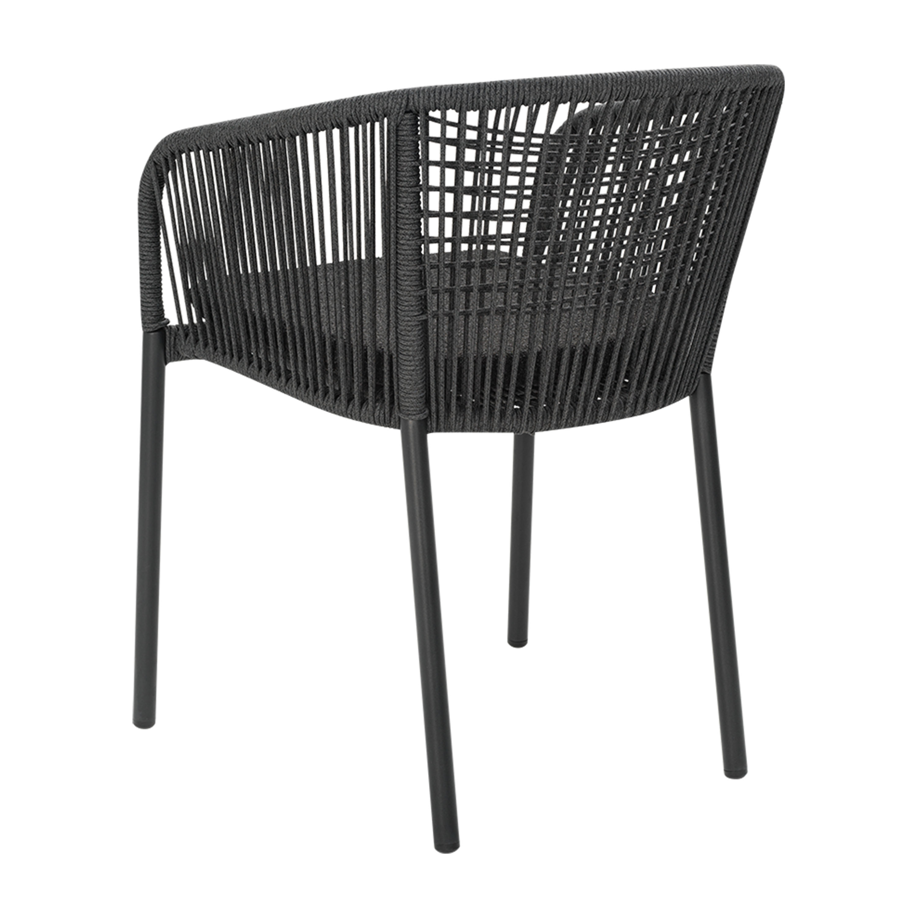 Brafab Delta Karmstol Anthracite/Slate Rope/Teddy Black