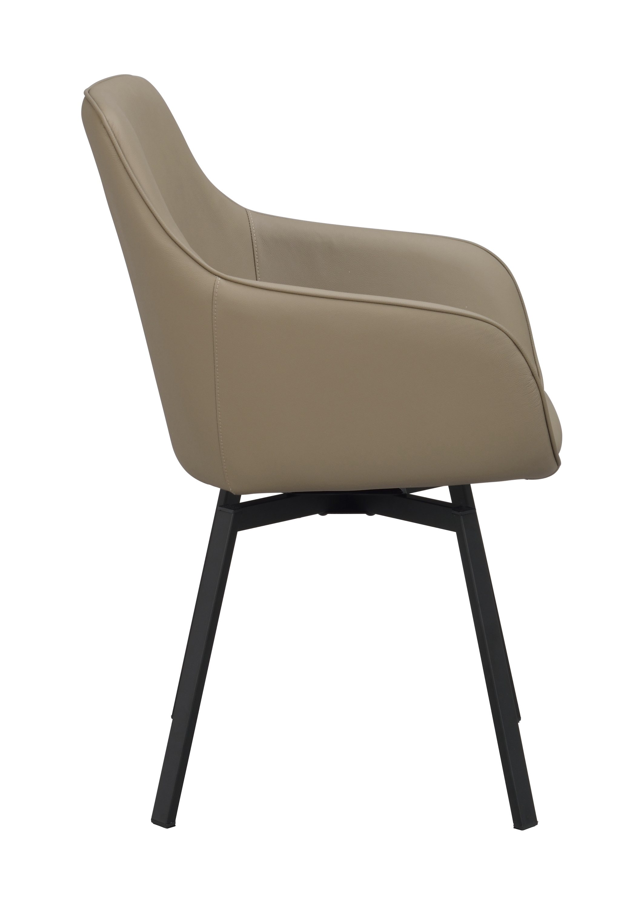 Rowico Home Alison Karmstol Beige Läder/Svart