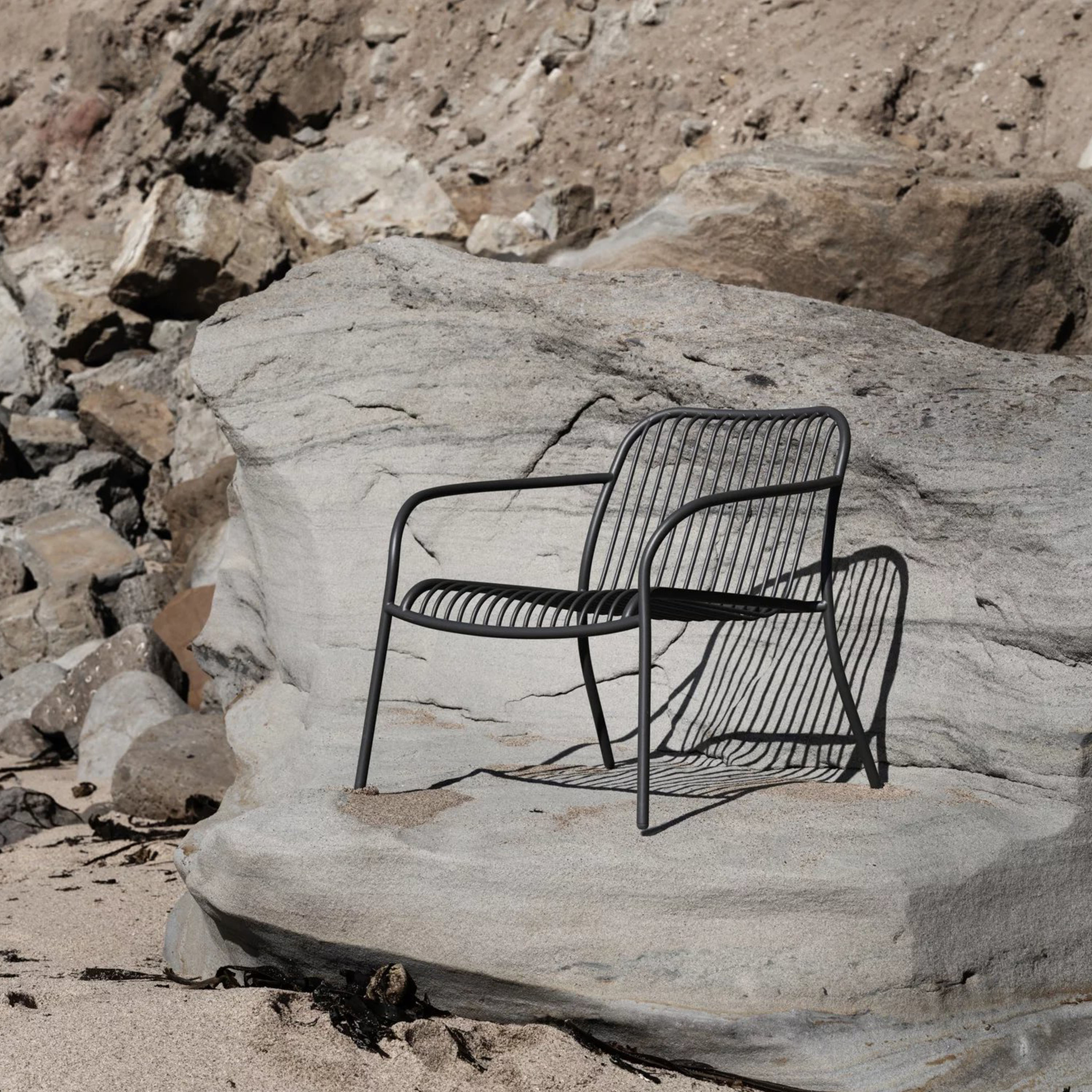 Blomus Yua Wire Utendørs Loungestol Granite Gray