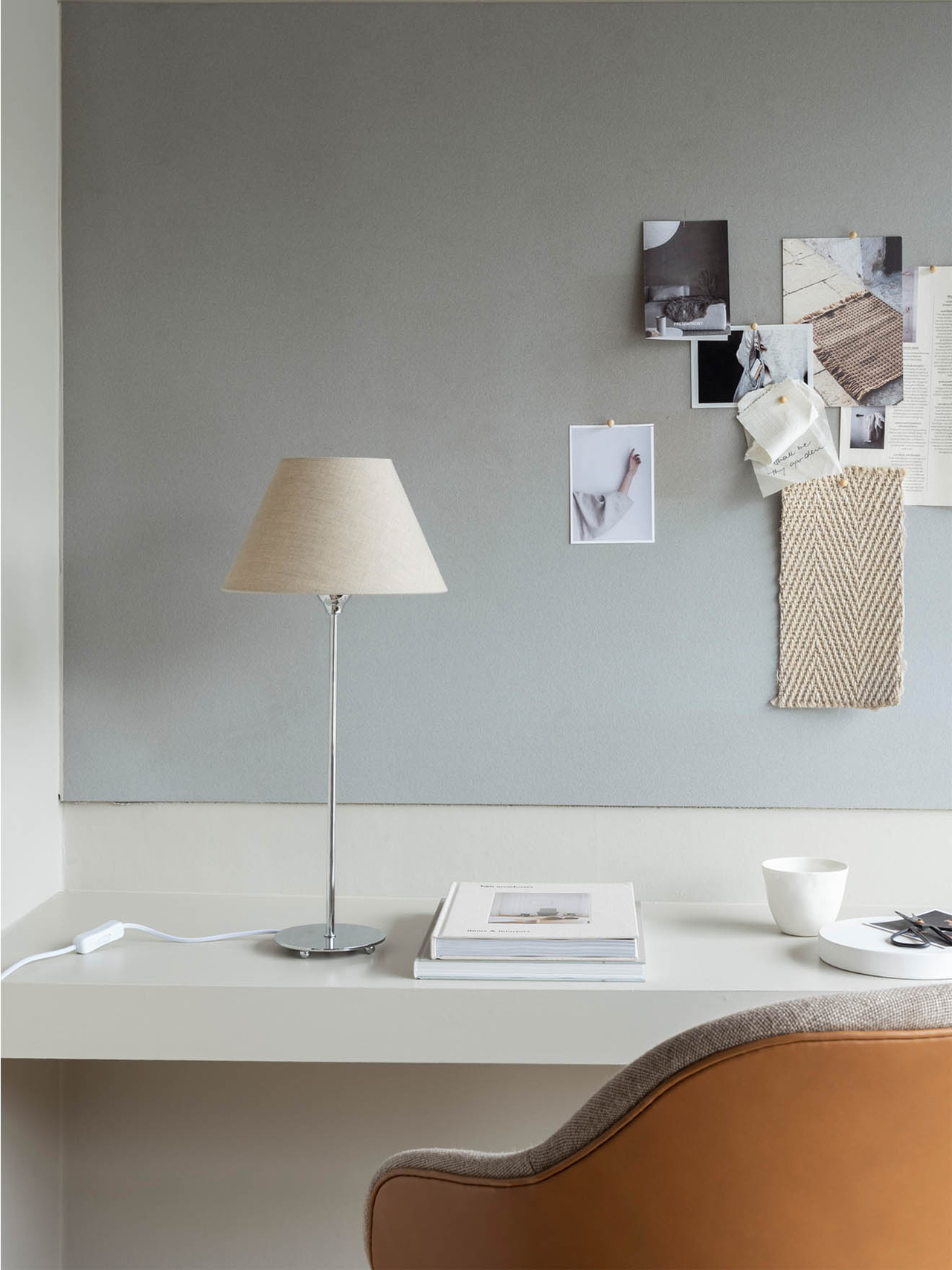 Watt &amp; Veke Line Lampfot Silver 45cm