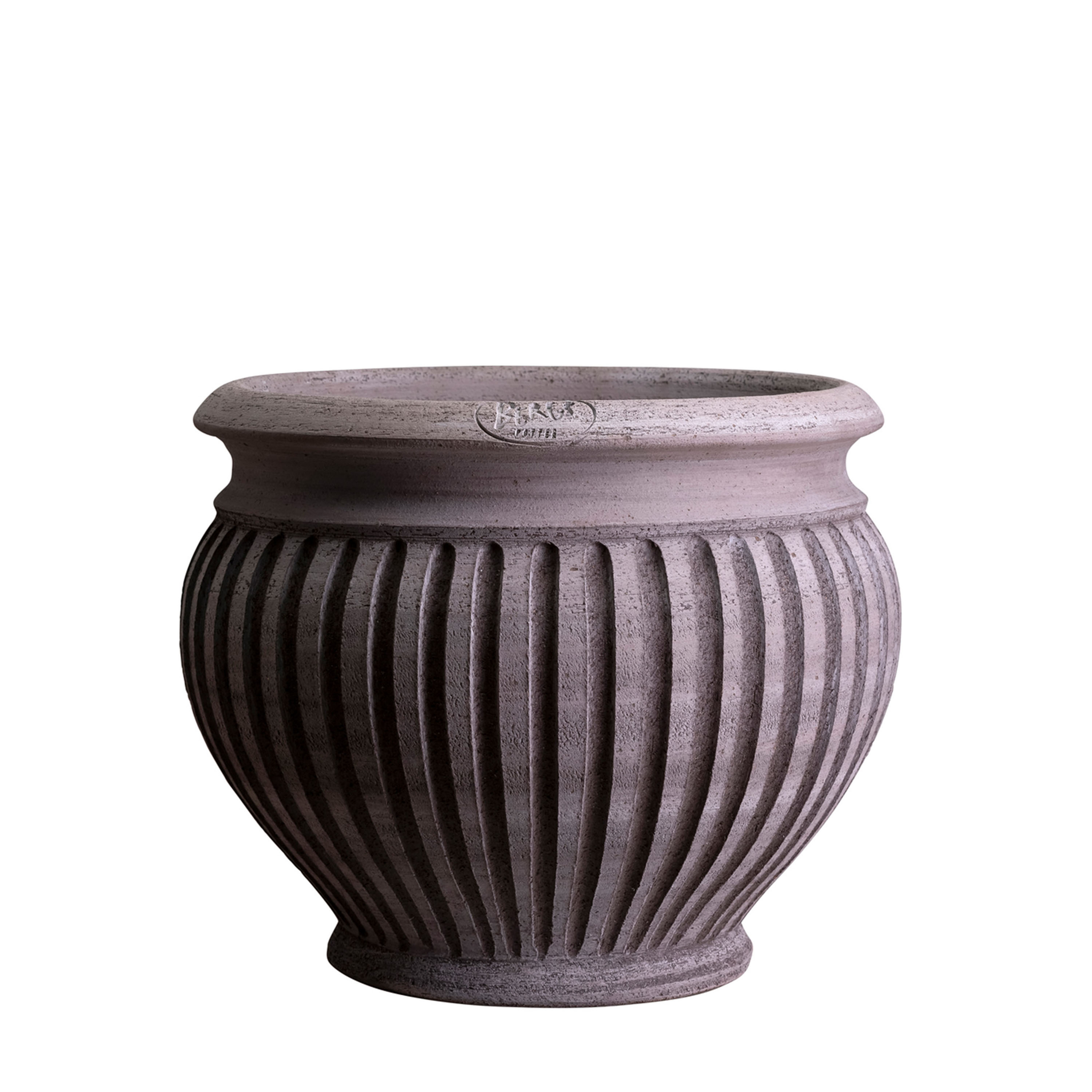 Bergs Potter - Piccolina Ruukku Raaka Harmaa Terrakotta Ø30 - Terracotta clay - Ruukut