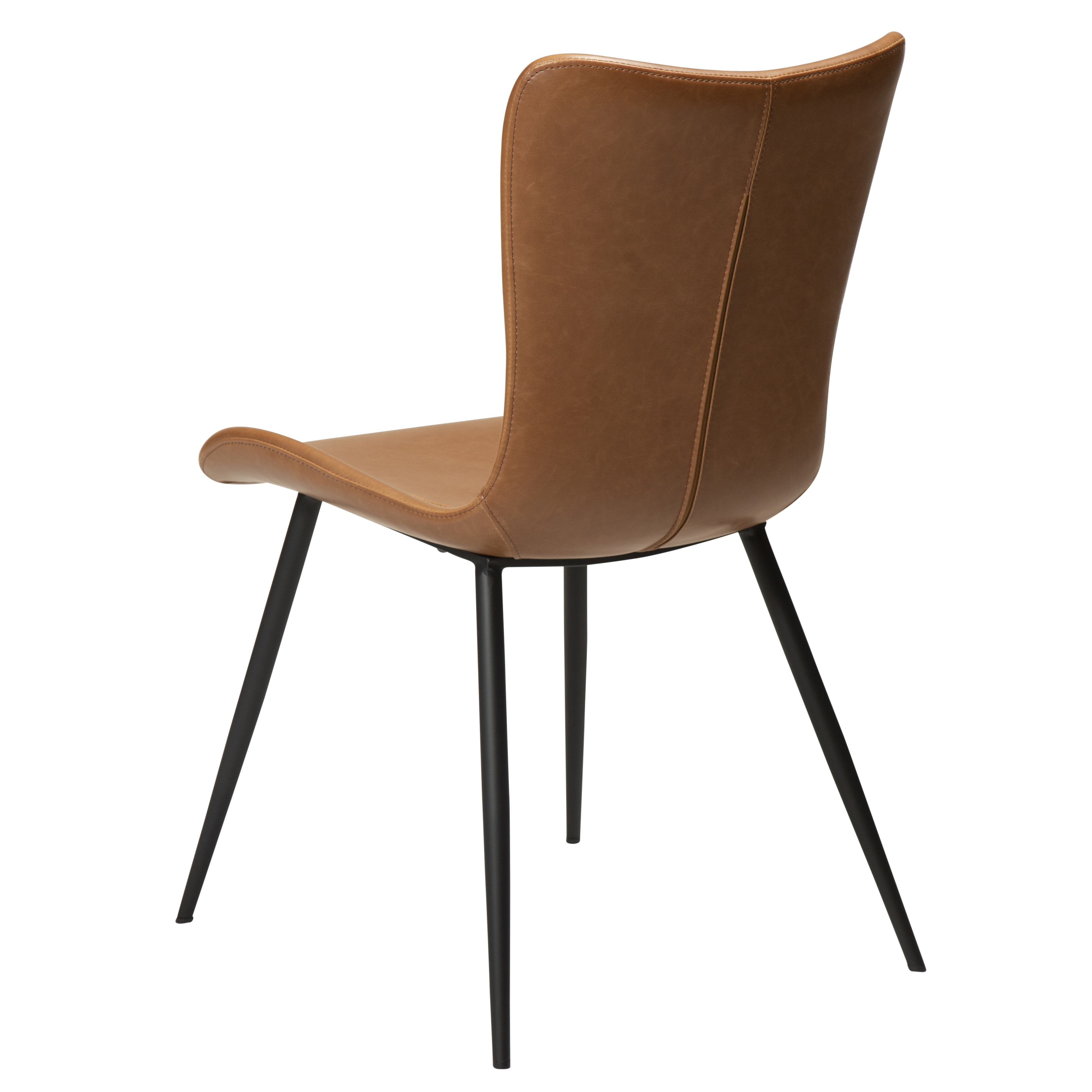 Dan Form Medusa Matstol Konstläder Ljusbrun/Svart