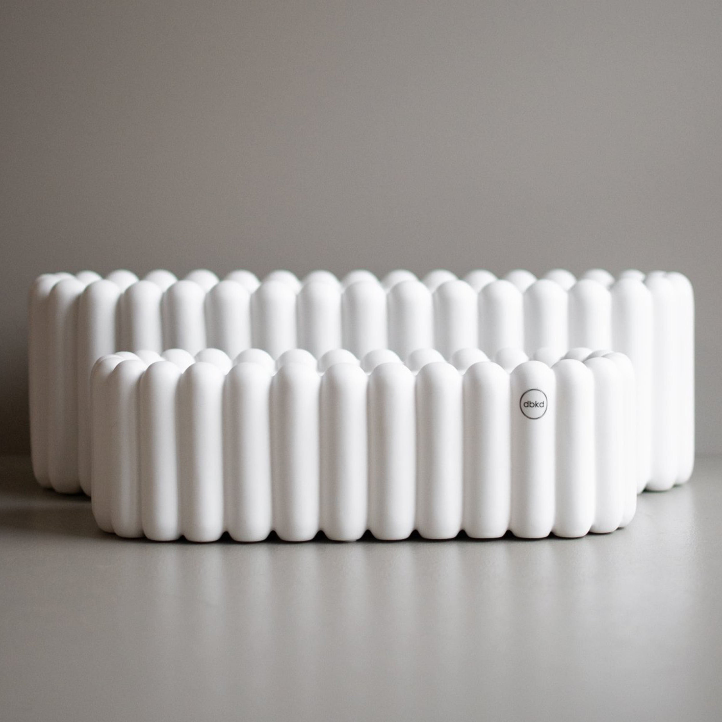 DBKD Mist Oval Kruka White Small