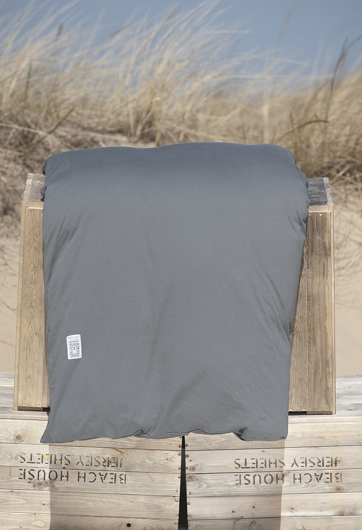 Beach House Company Plain Påslakan Smoke Enkel