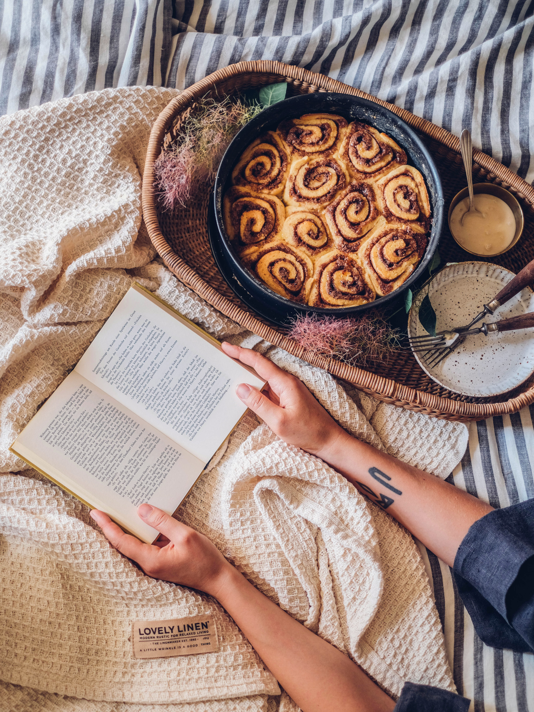 Lovely Linen Misty Påslakan Linne Edge Dark Grey Enkel