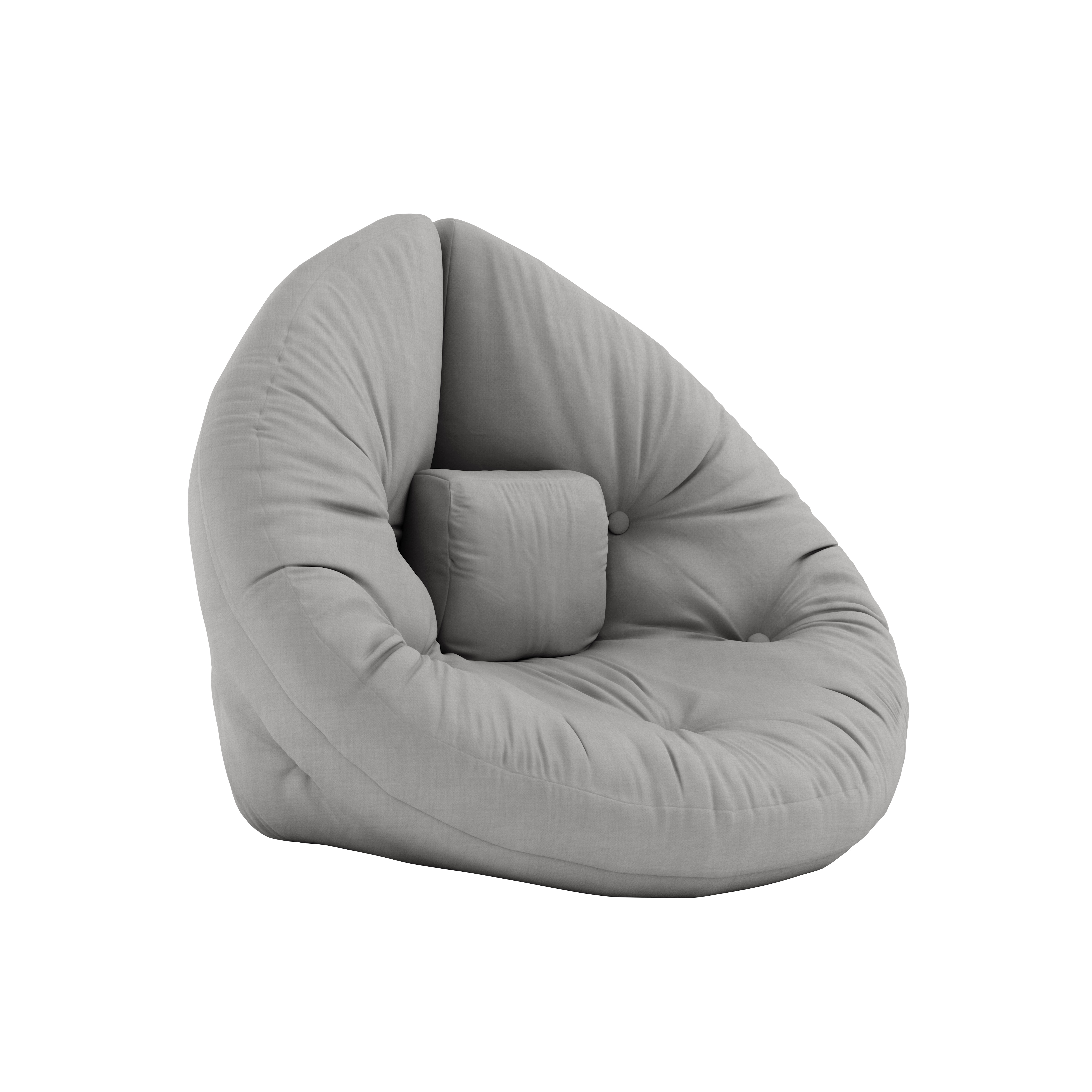 Karup Design - Mini Nido Loungepuff Grey - Grå - Barnmöbel, Barnrum