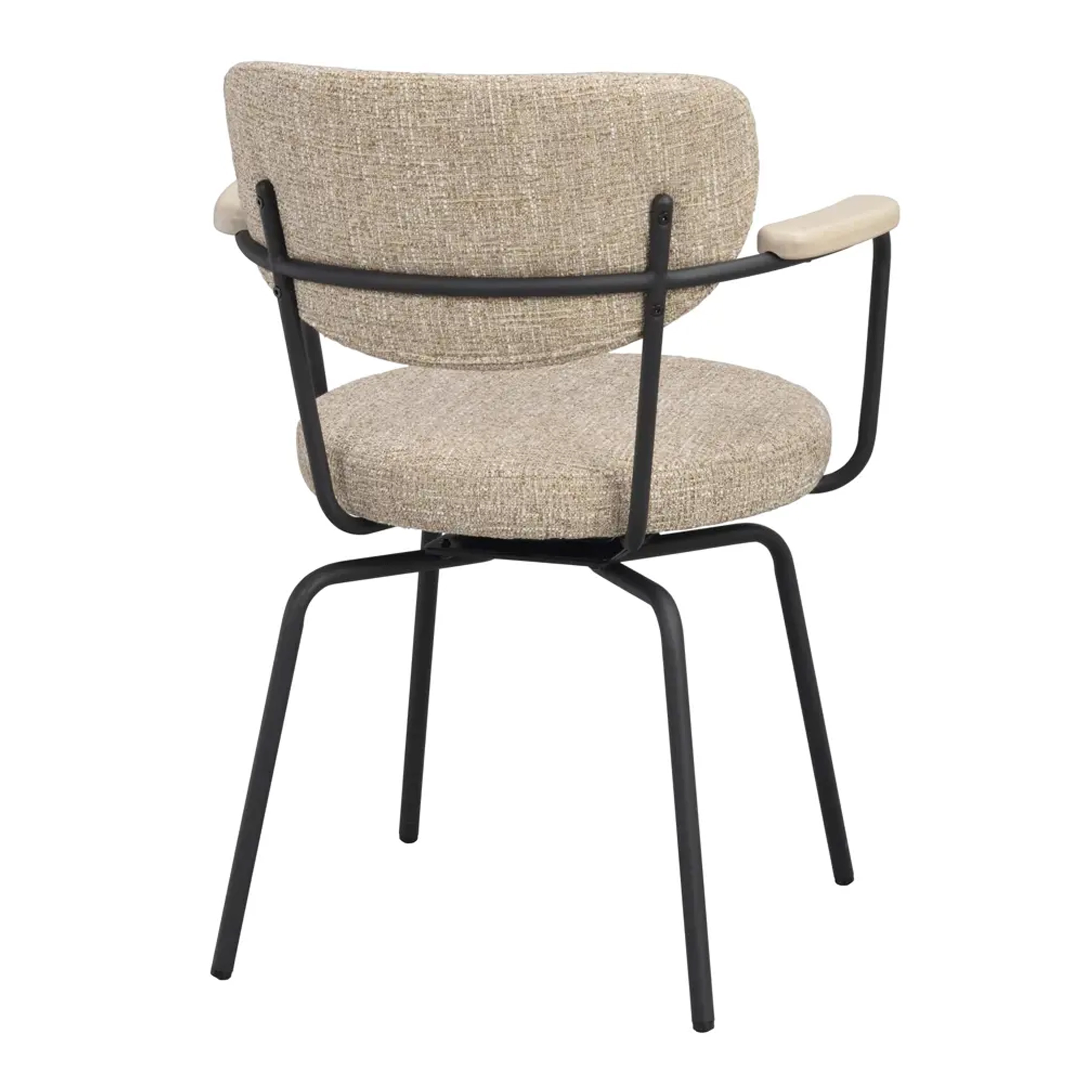 Rowico Home Merrick Snurr Karmstol Mörkbeige/Svart