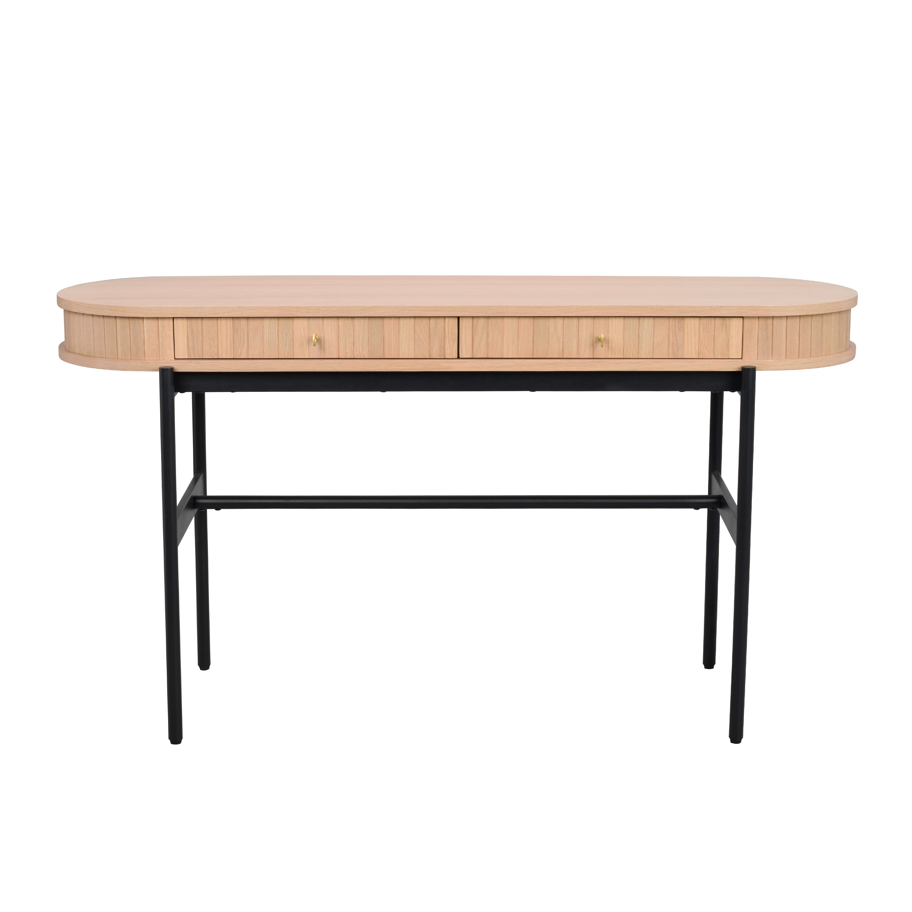 Rowico Home Haddington Konsolentisch Weiß pigmentiert/Schwarz 142cm