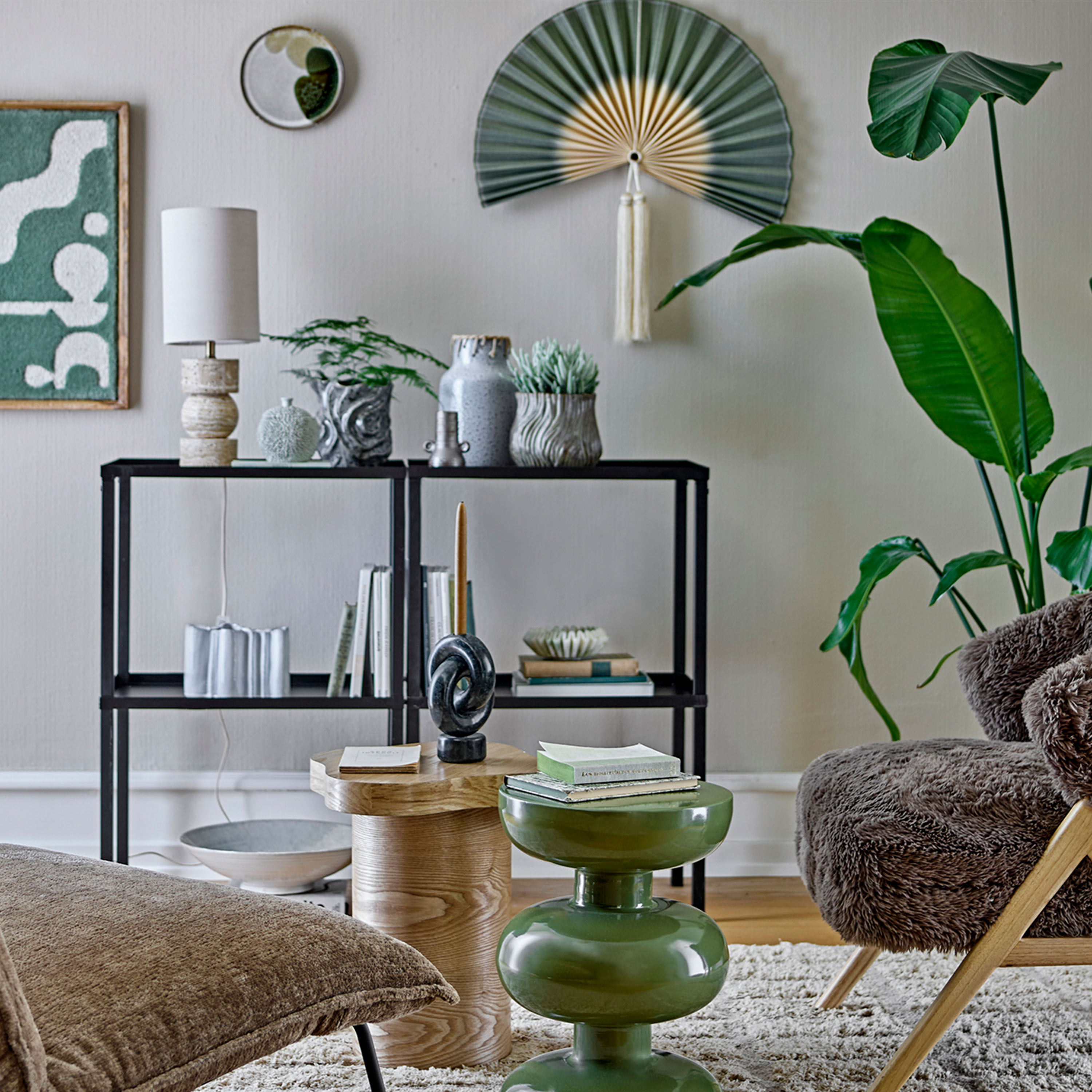 Bloomingville Jaime Seinäkoreistus Green 70x75