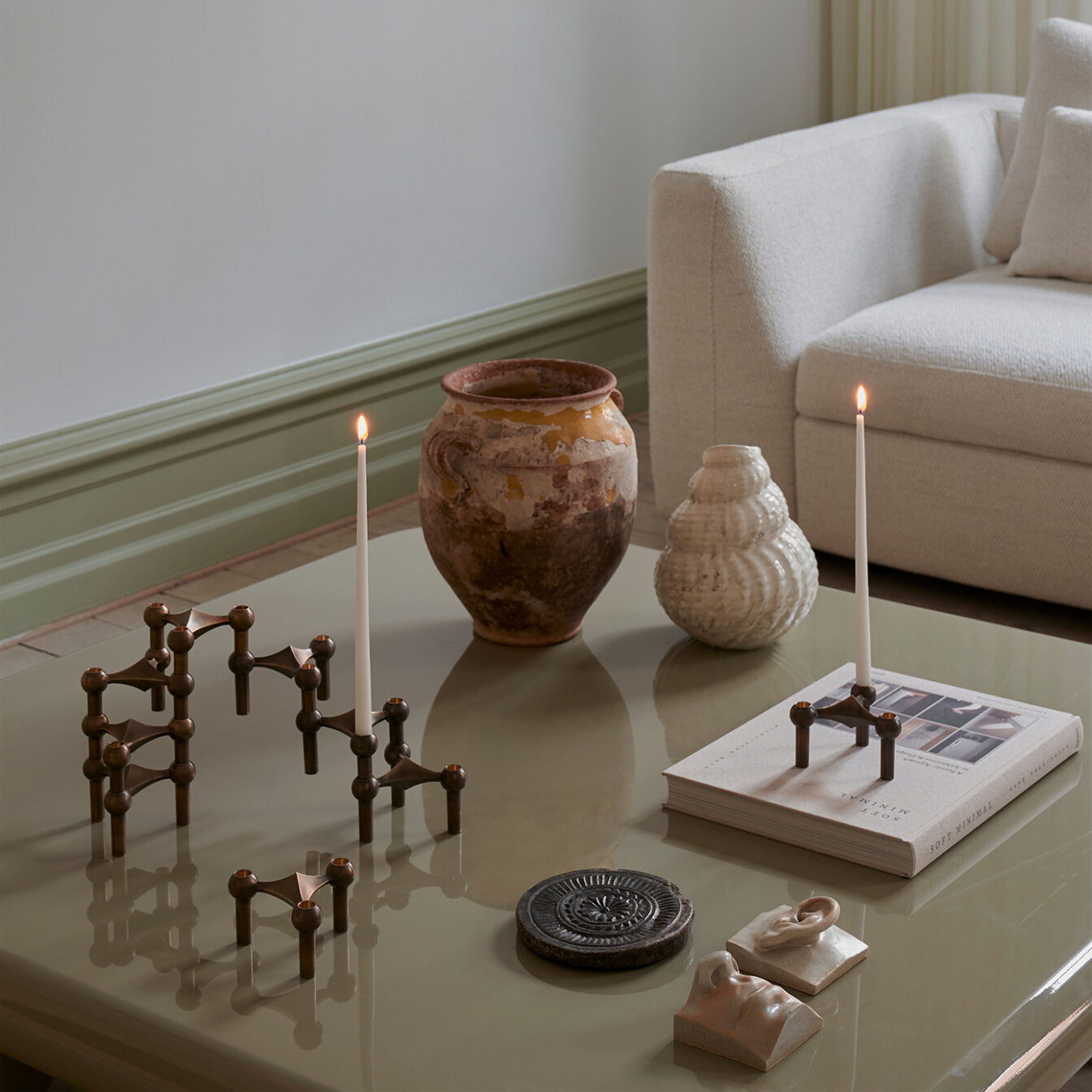 Stoff STOFF Nagel Kynttilänjalka Bronzed Brass