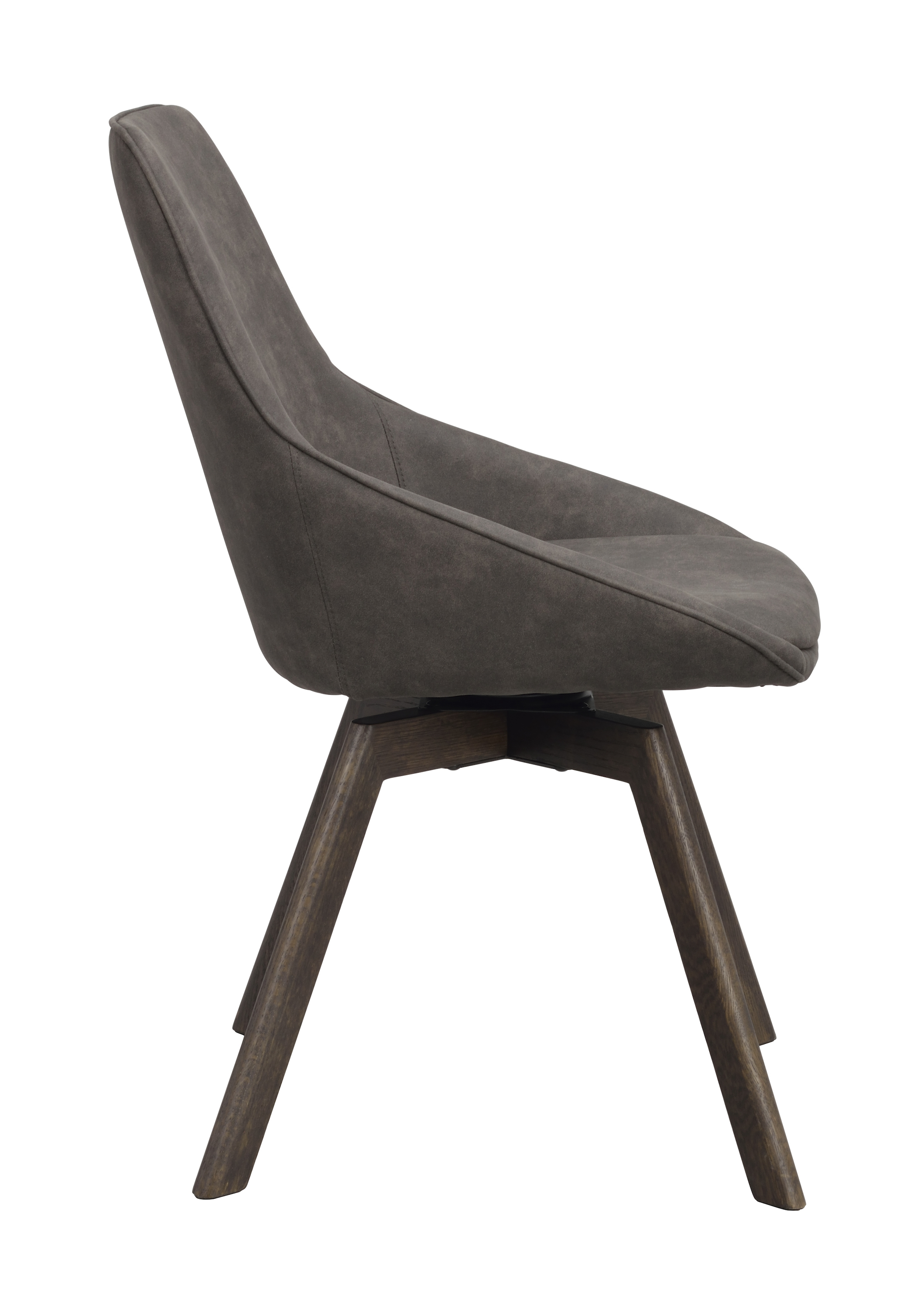 Rowico Home Alison Matstol Mörkgrå Microfiber/Brun