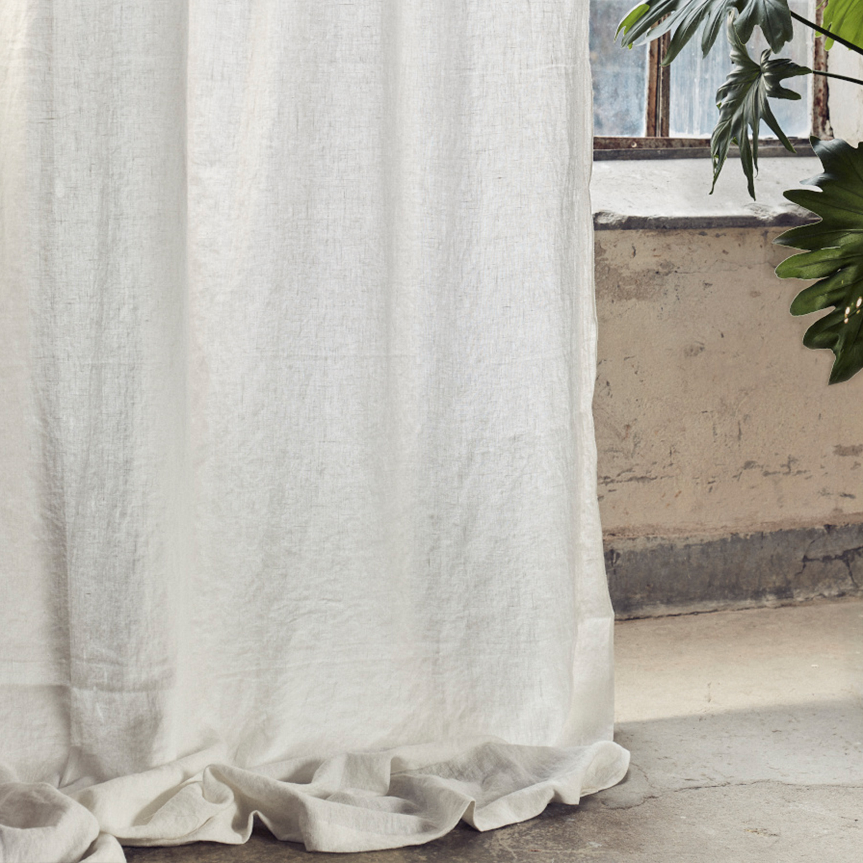 Lovely Vorhanglänge Leinen Offwhite 260x280
