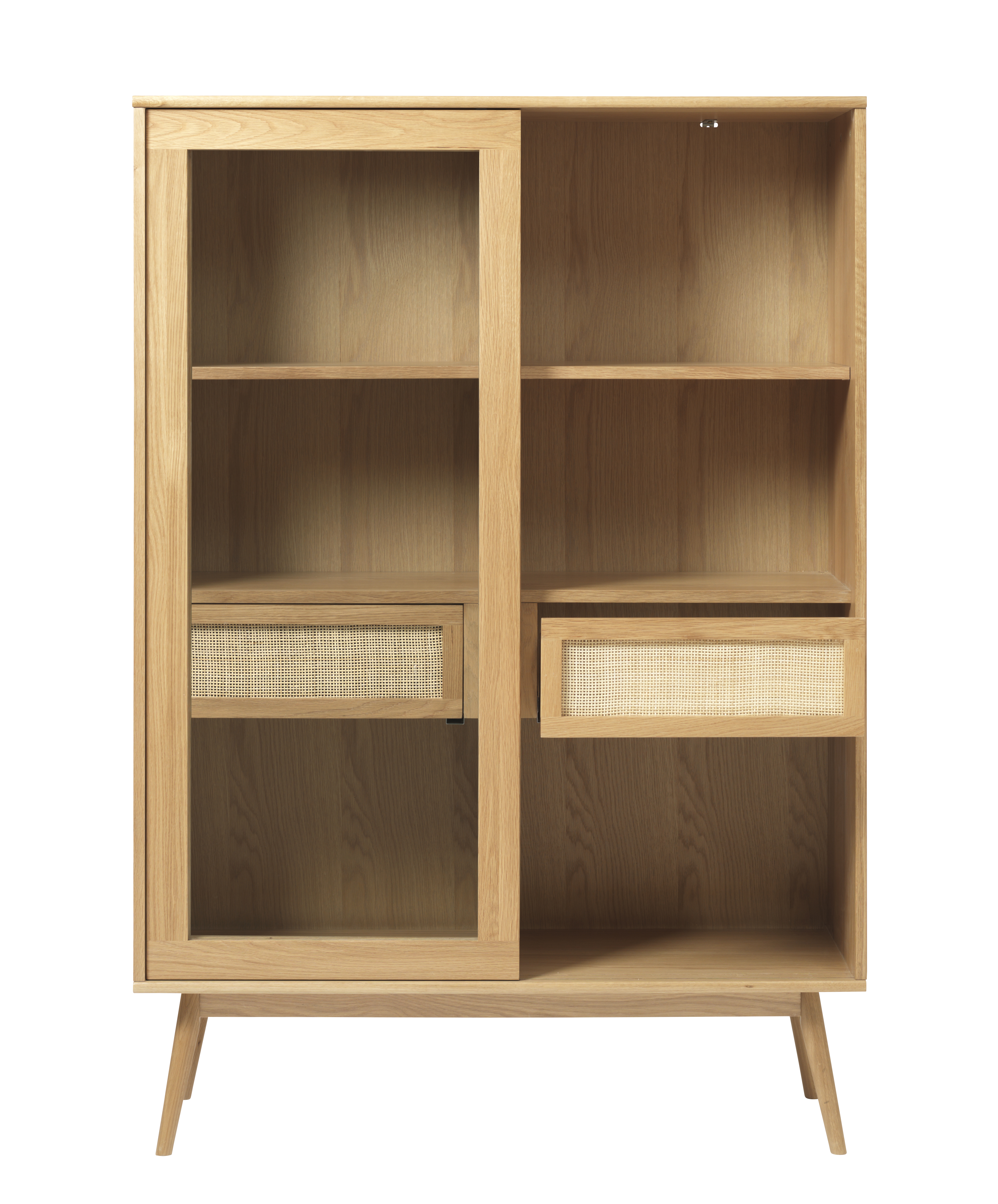 Nordic Home Sofia Vitriinikaappi Natural Oak 160cm