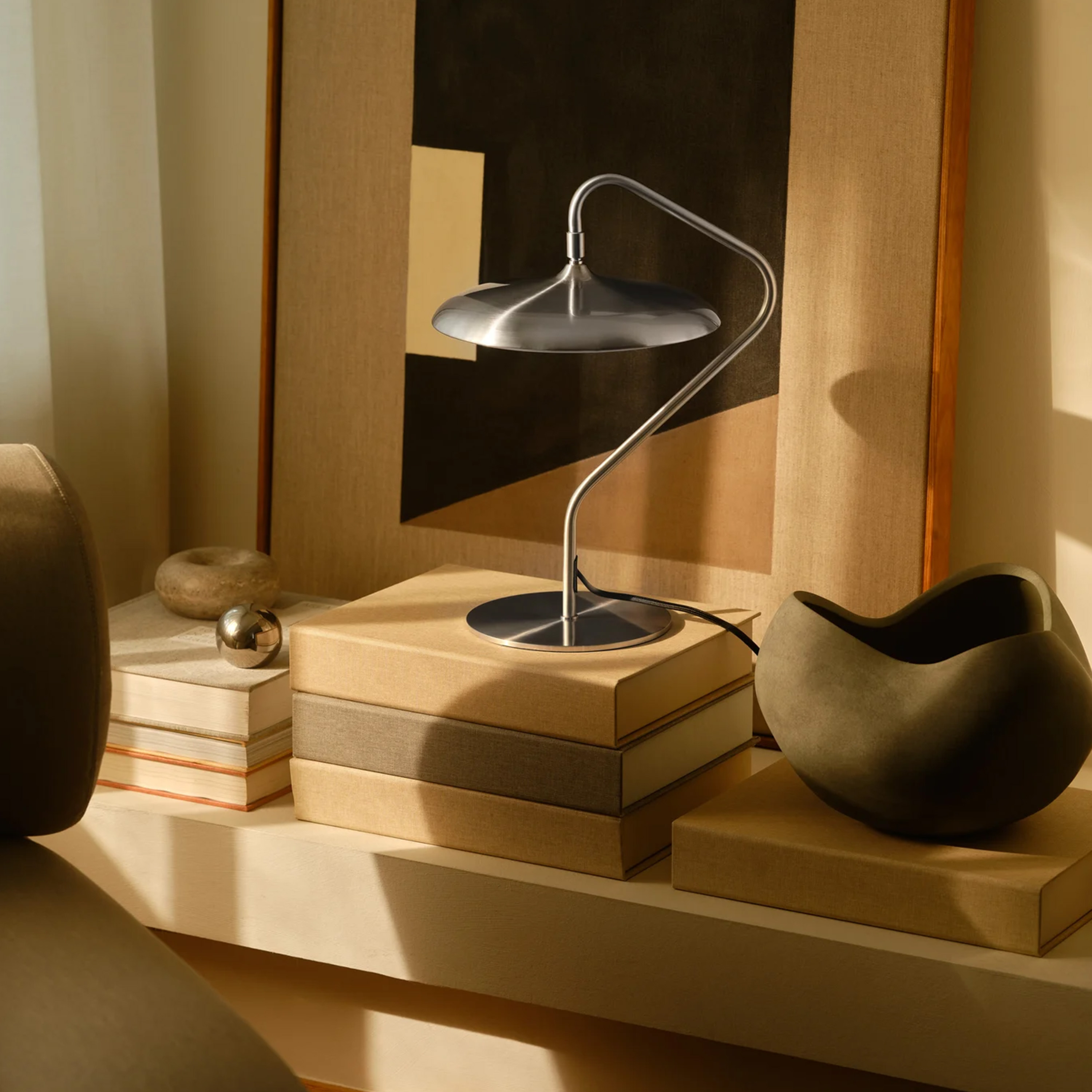 Design For The People Artist Bordlampe Rustfritt stål 41cm