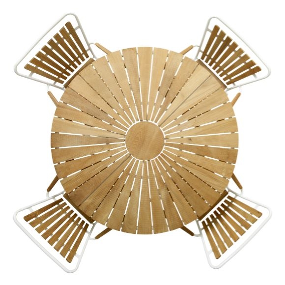 Cinas Ellen Esstisch Weiß Ø130 cm