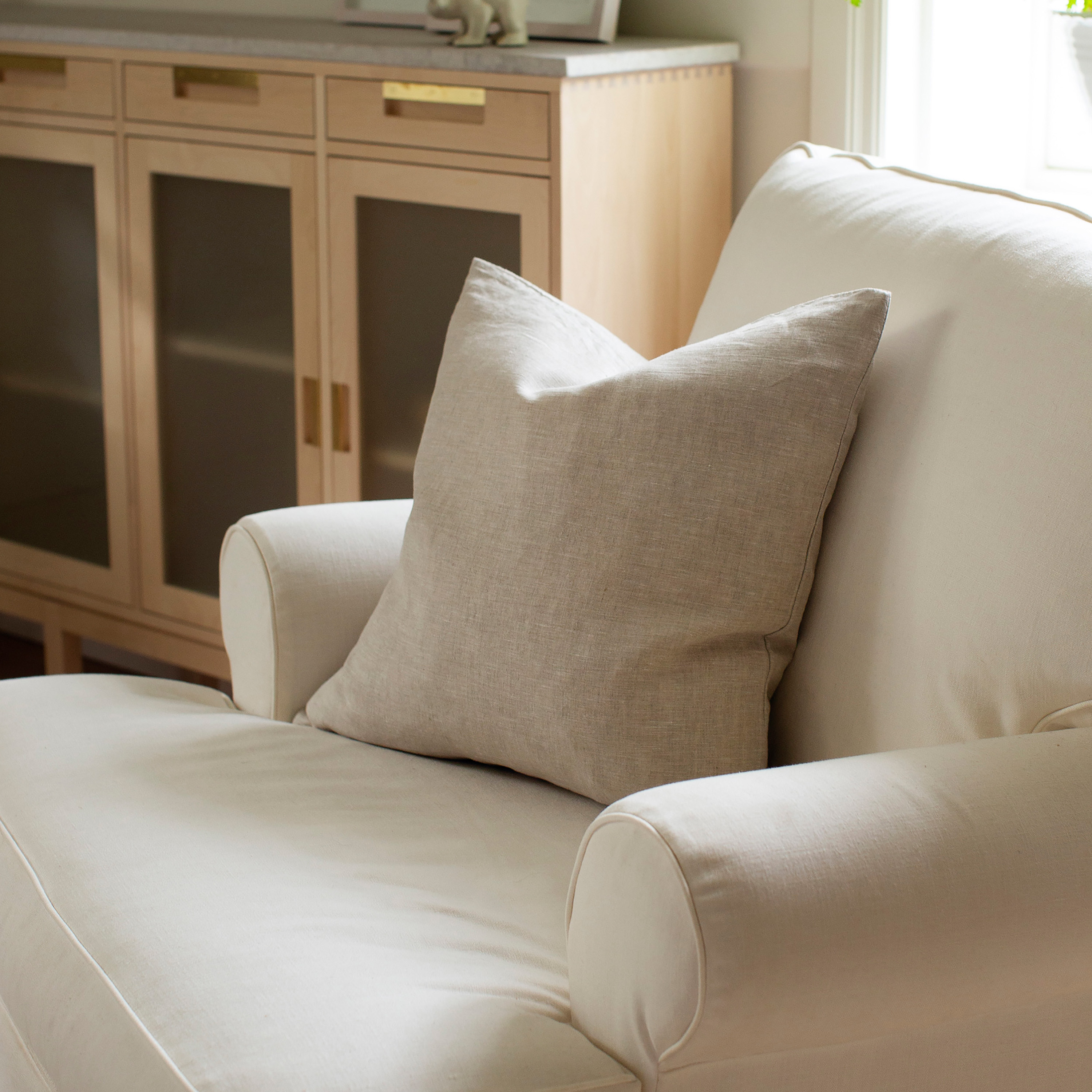 Himla Sunshine Kuddfodral Linne Oatmeal 50x50