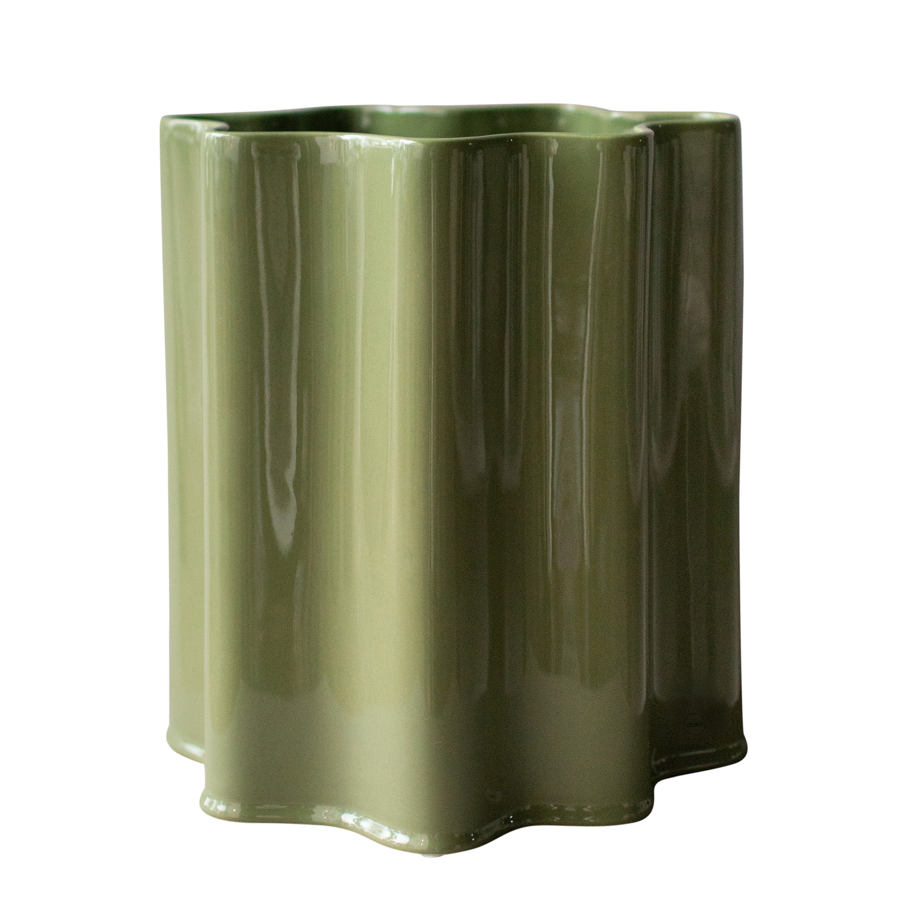 DBKD - Filter Keramiktopf Glänzendes Grün XL - Beige - Töpfe