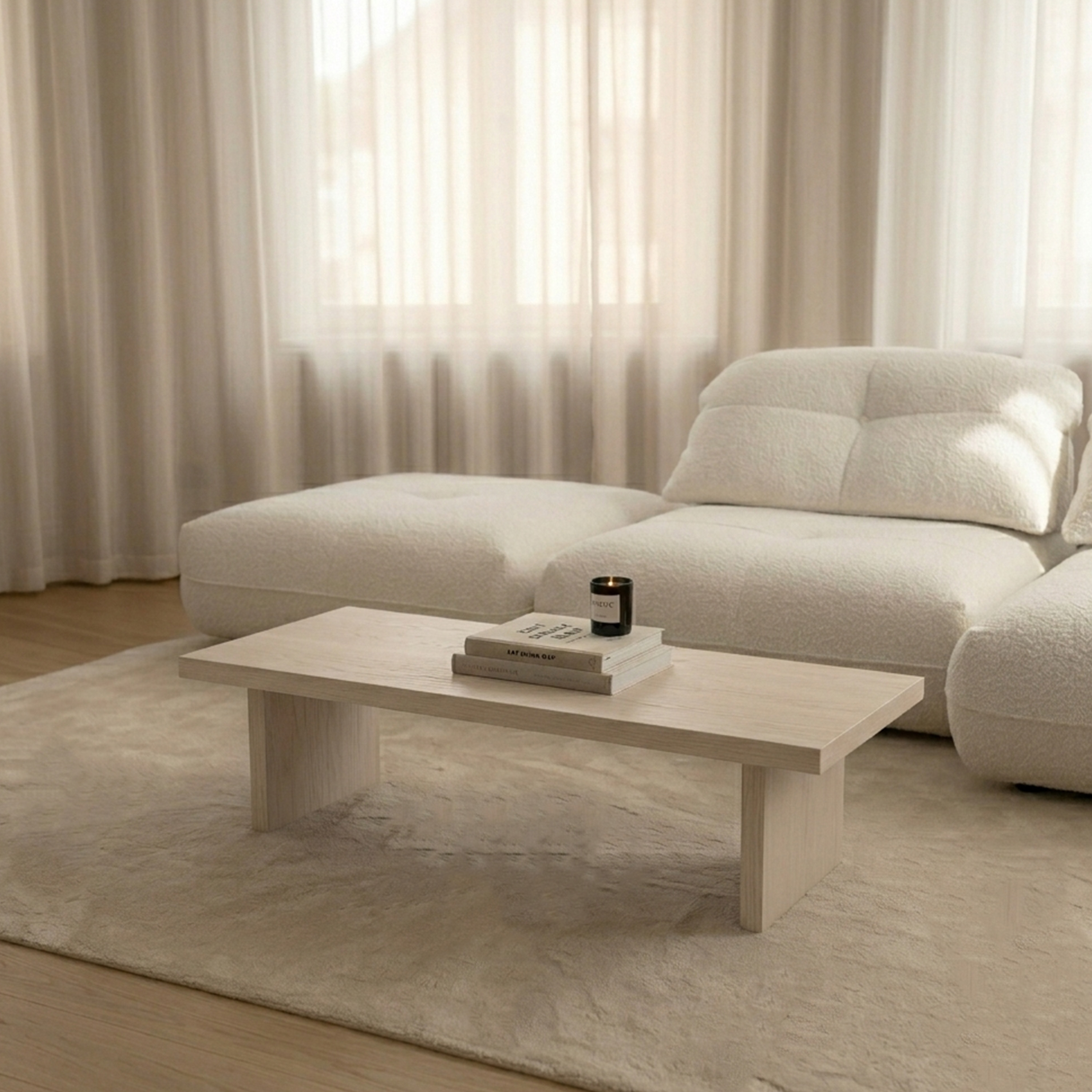 Sleepo Collection Kaia Soffbord Vitoljad Ek 130cm