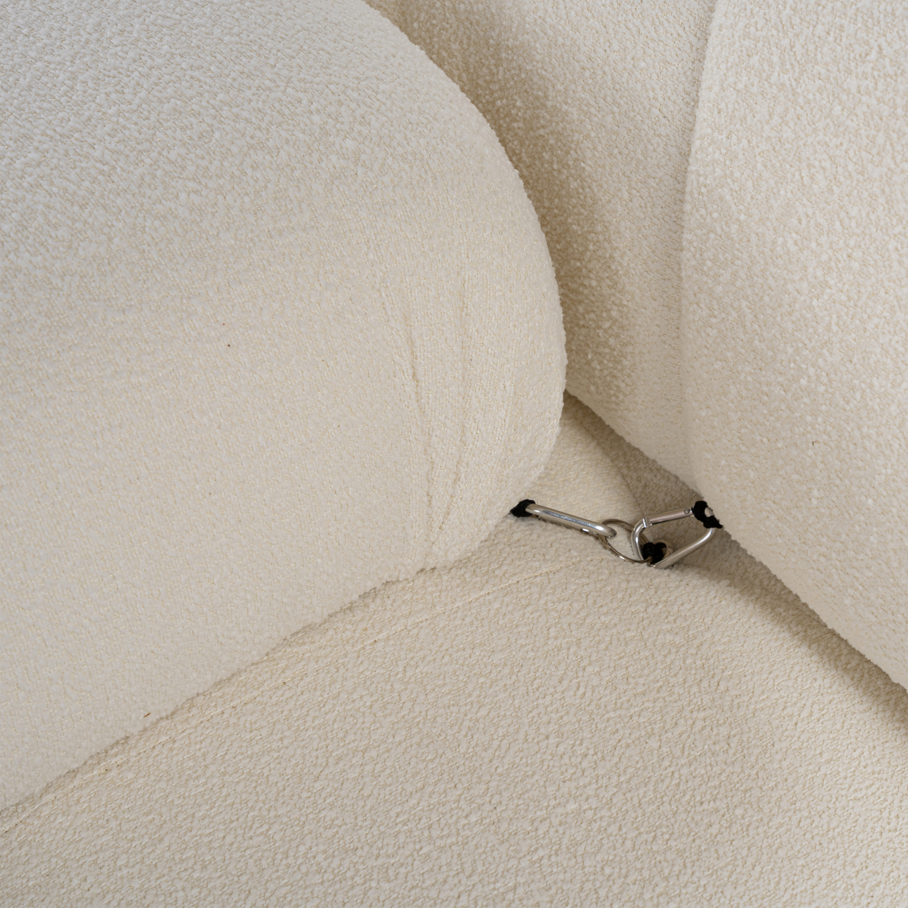 Sleepo Collection Blanca 3-sits Soffa White Bouclé